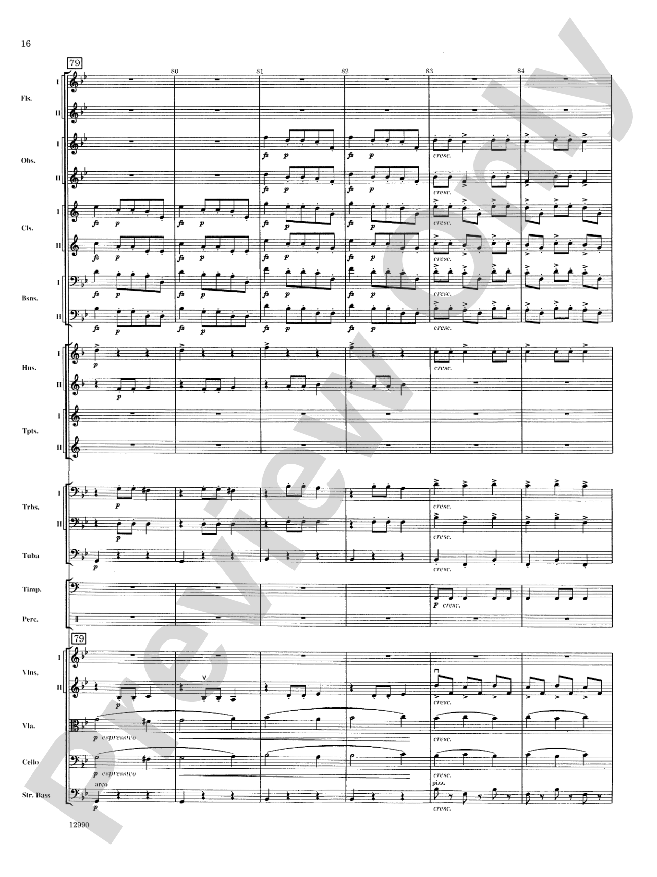 Slavonic Dance No. 4 (Op. 46): Full Orchestra Conductor Score & Parts