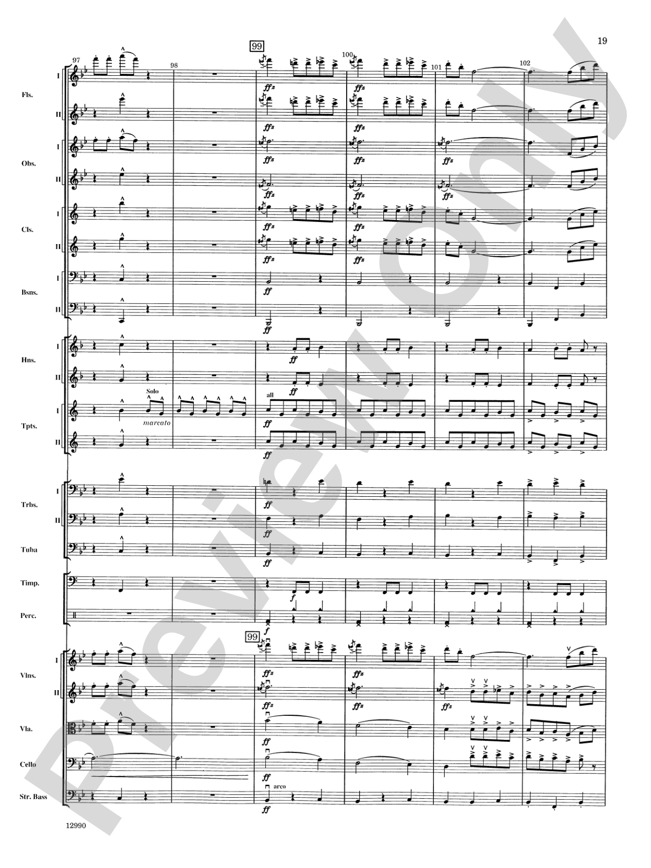 Slavonic Dance No. 4 (Op. 46): Full Orchestra Conductor Score & Parts