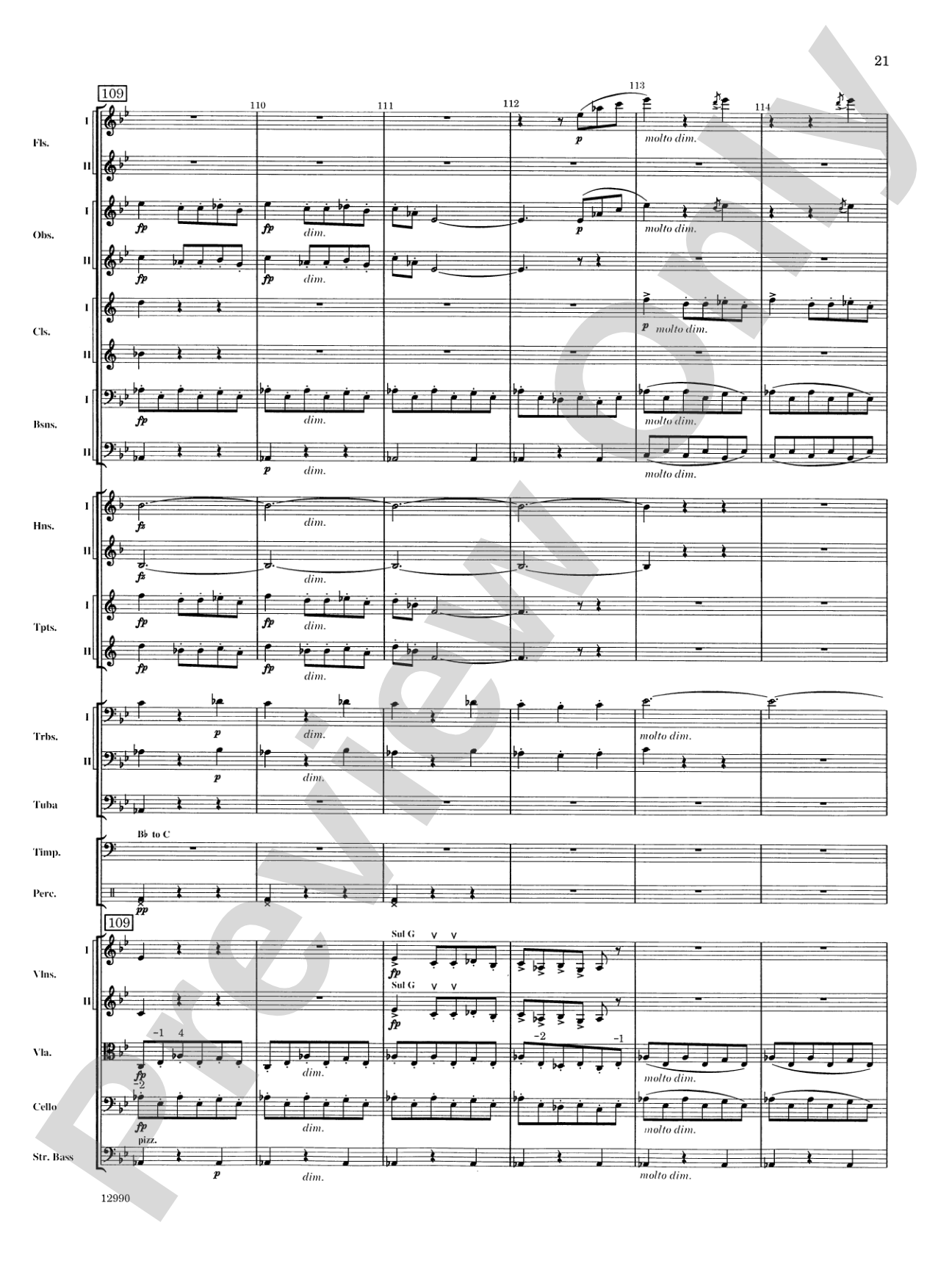 Slavonic Dance No. 4 (Op. 46): Full Orchestra Conductor Score & Parts