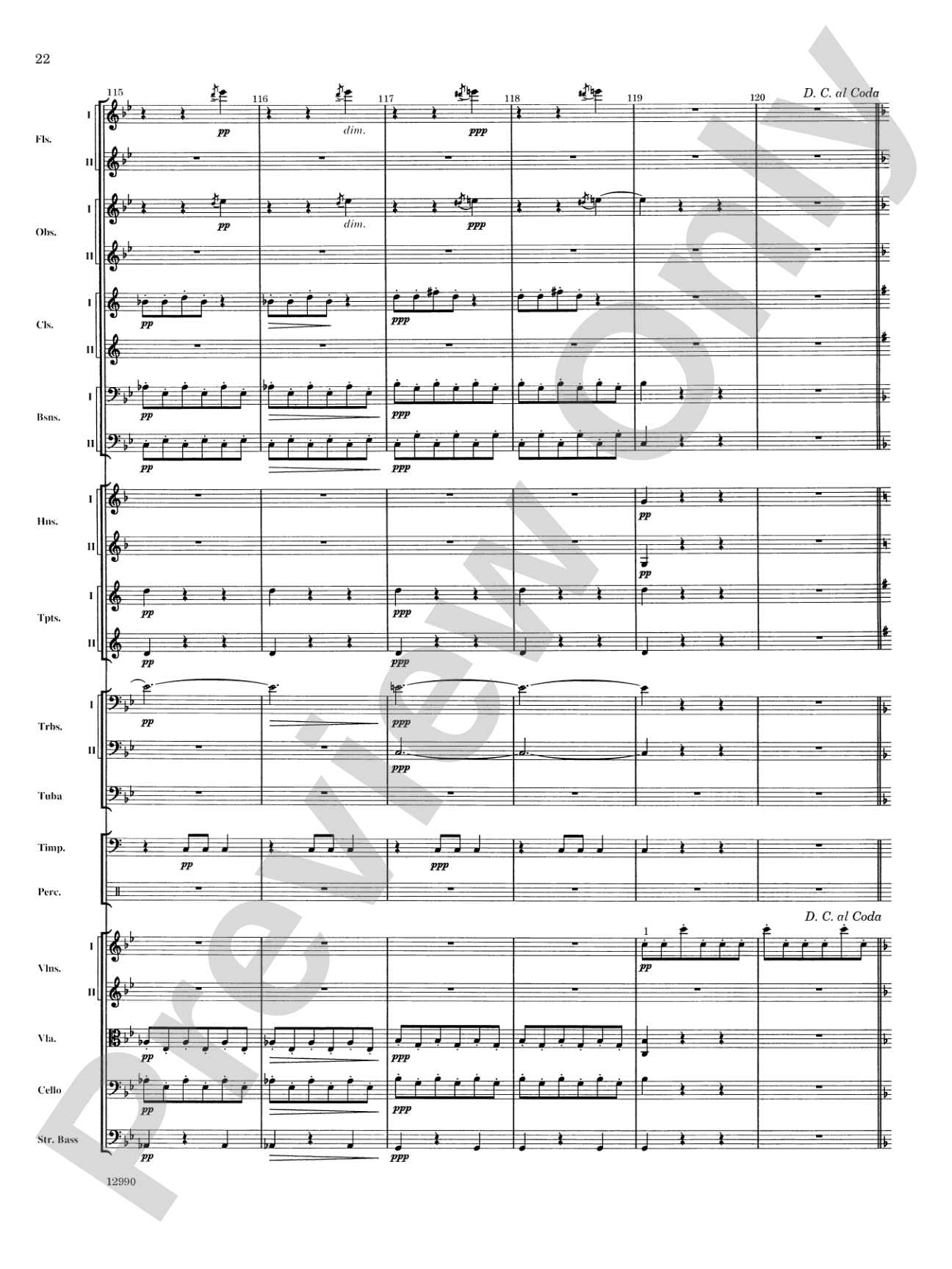 Slavonic Dance No. 4 (Op. 46): Full Orchestra Conductor Score & Parts