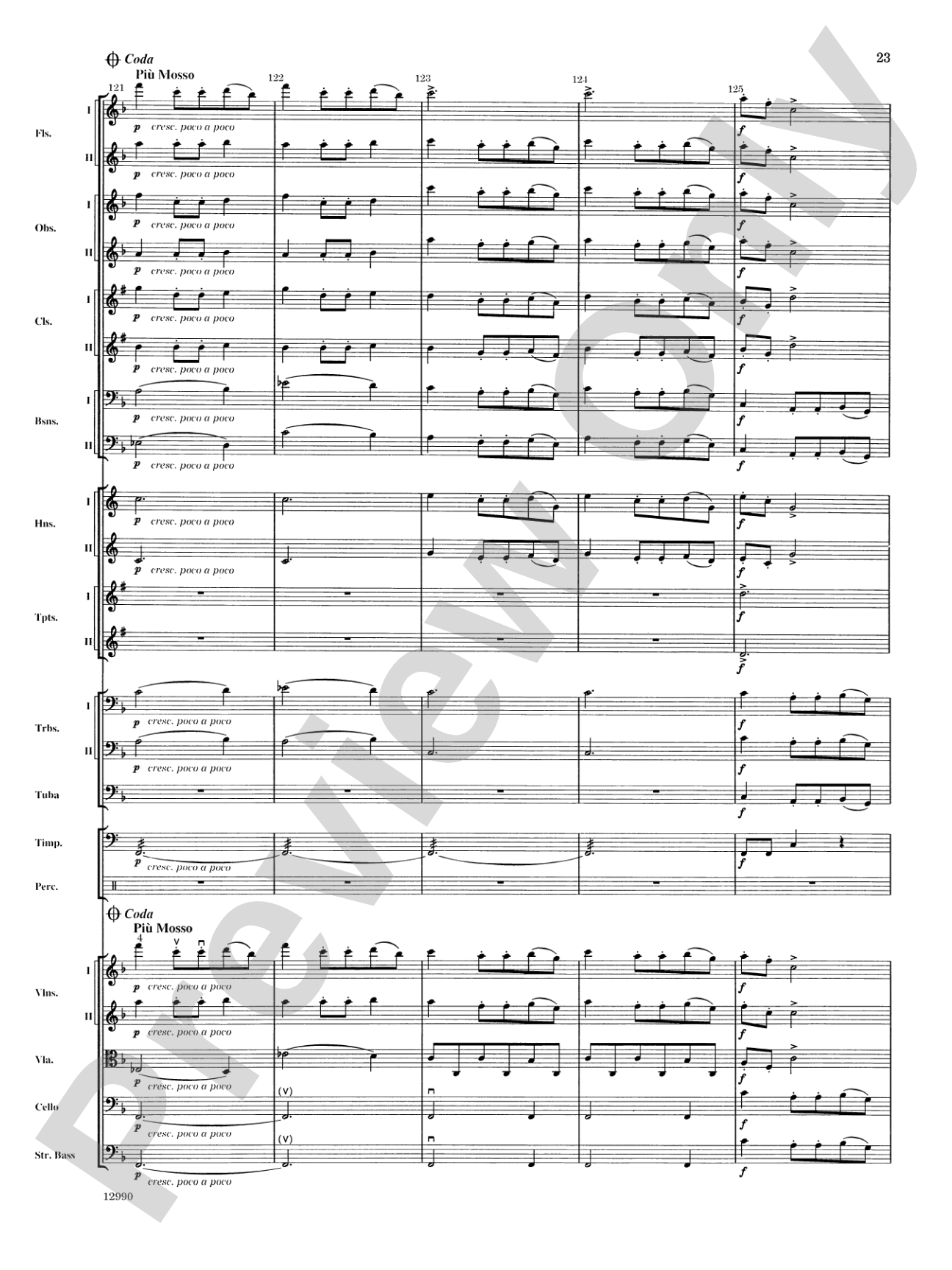 Slavonic Dance No. 4 (Op. 46): Full Orchestra Conductor Score & Parts