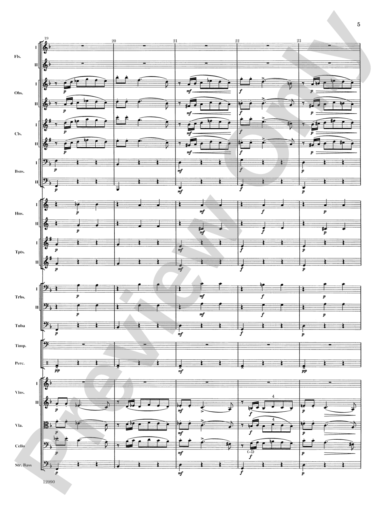 Slavonic Dance No. 4 (Op. 46): Full Orchestra Conductor Score & Parts