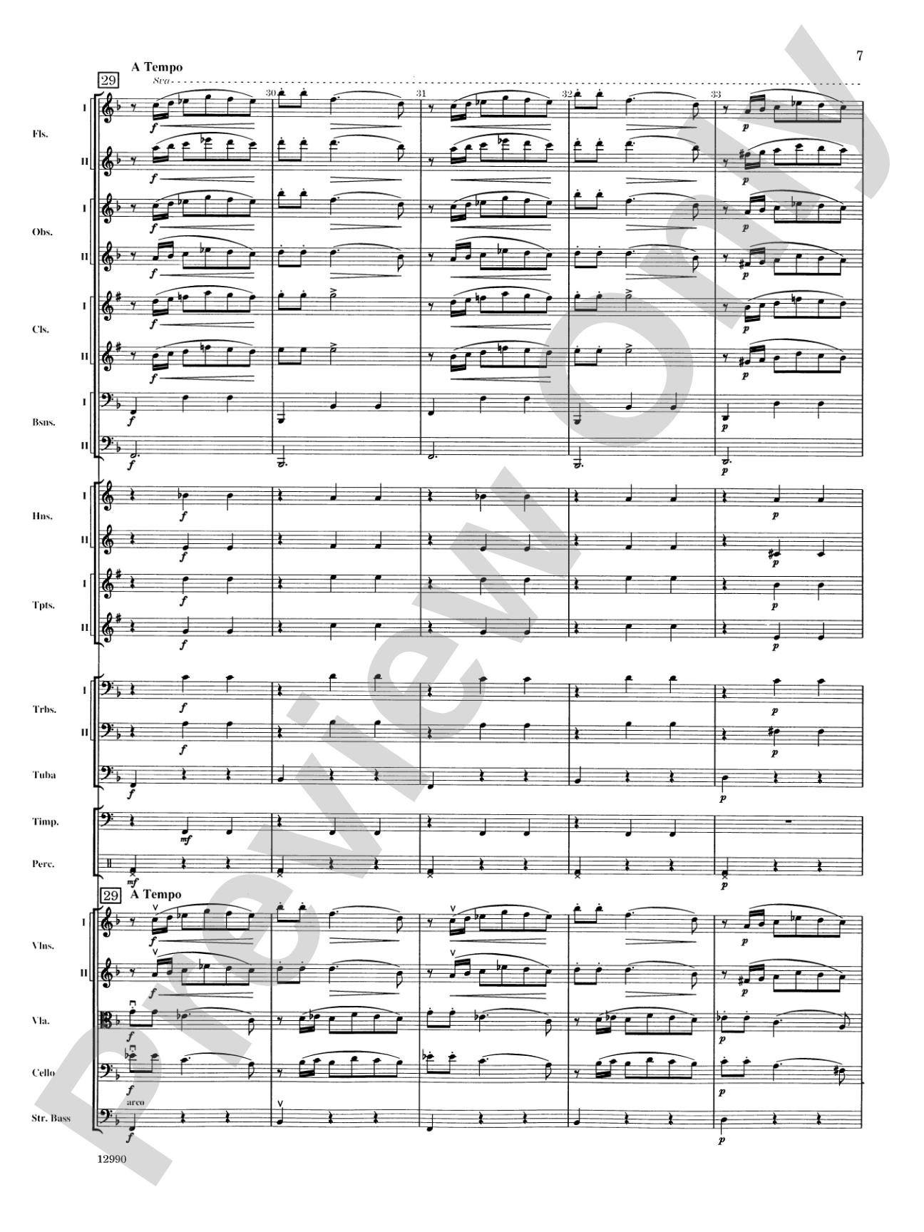 Slavonic Dance No. 4 (Op. 46): Full Orchestra Conductor Score & Parts