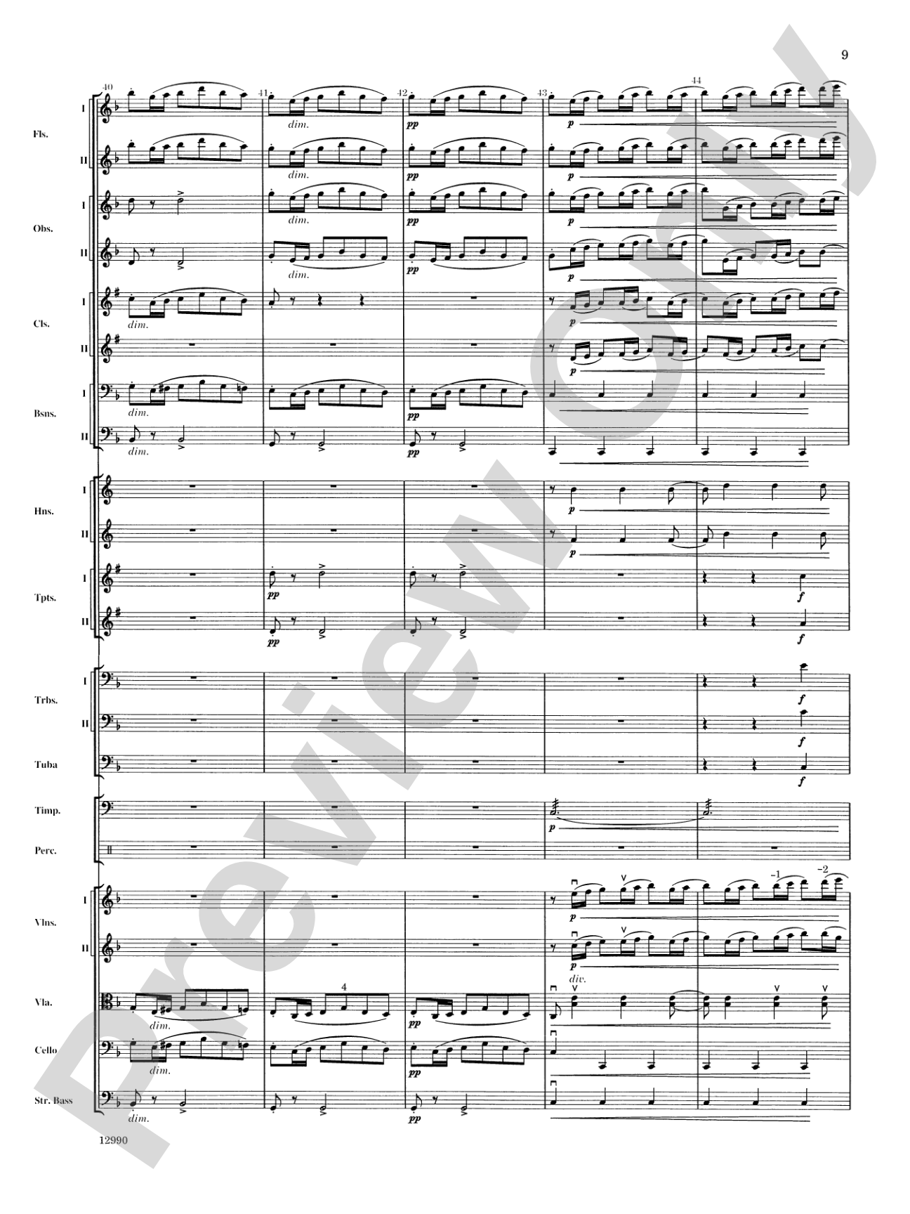 Slavonic Dance No. 4 (Op. 46): Full Orchestra Conductor Score & Parts