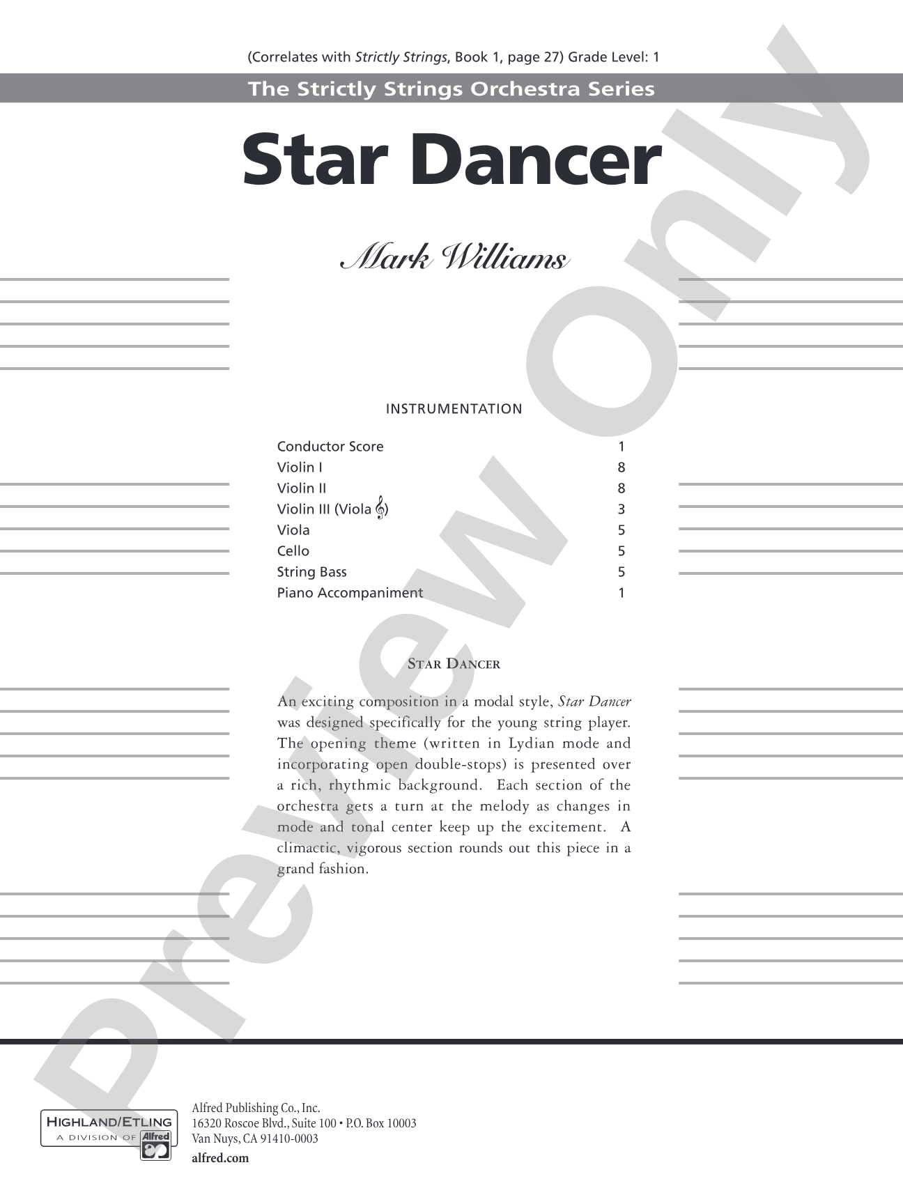 Star Dancer: Score