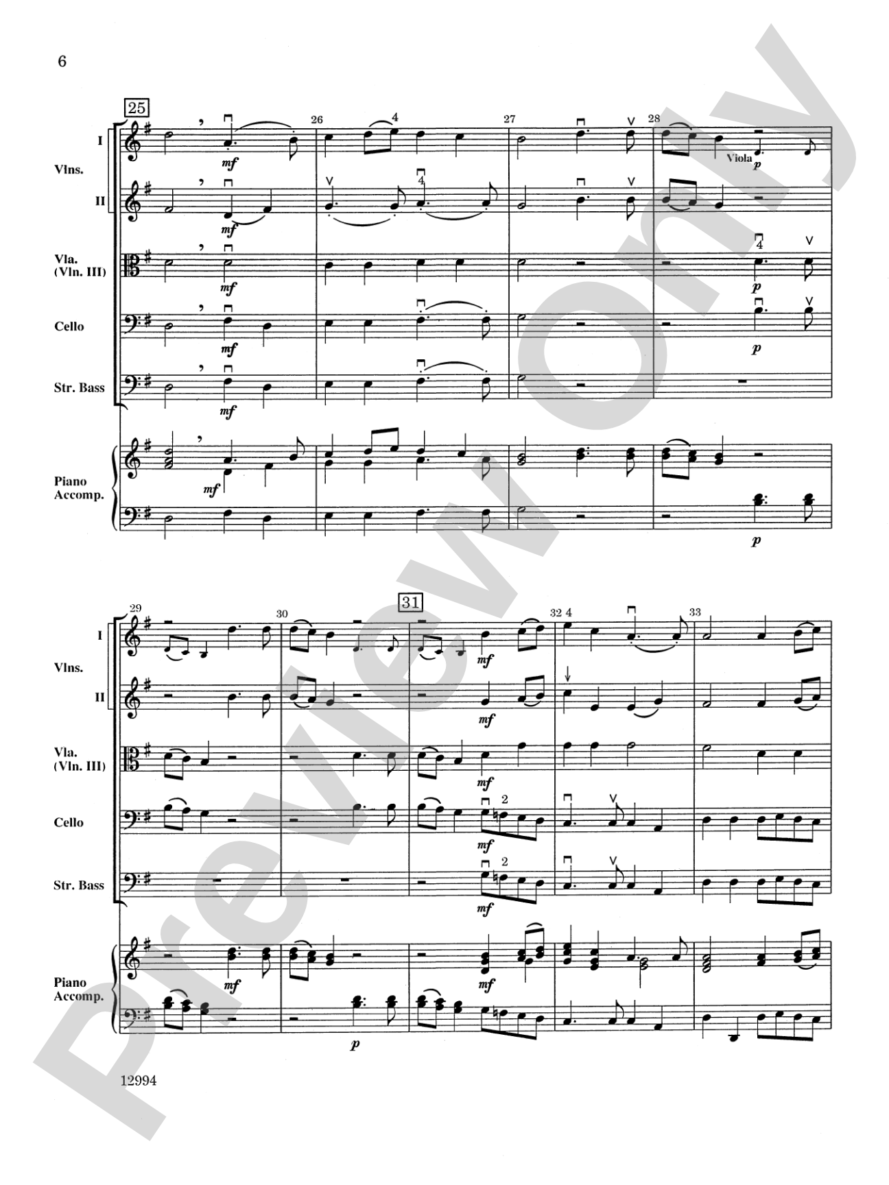 Overture from the "Royal Fireworks Music": String Orchestra Conductor Score & Parts