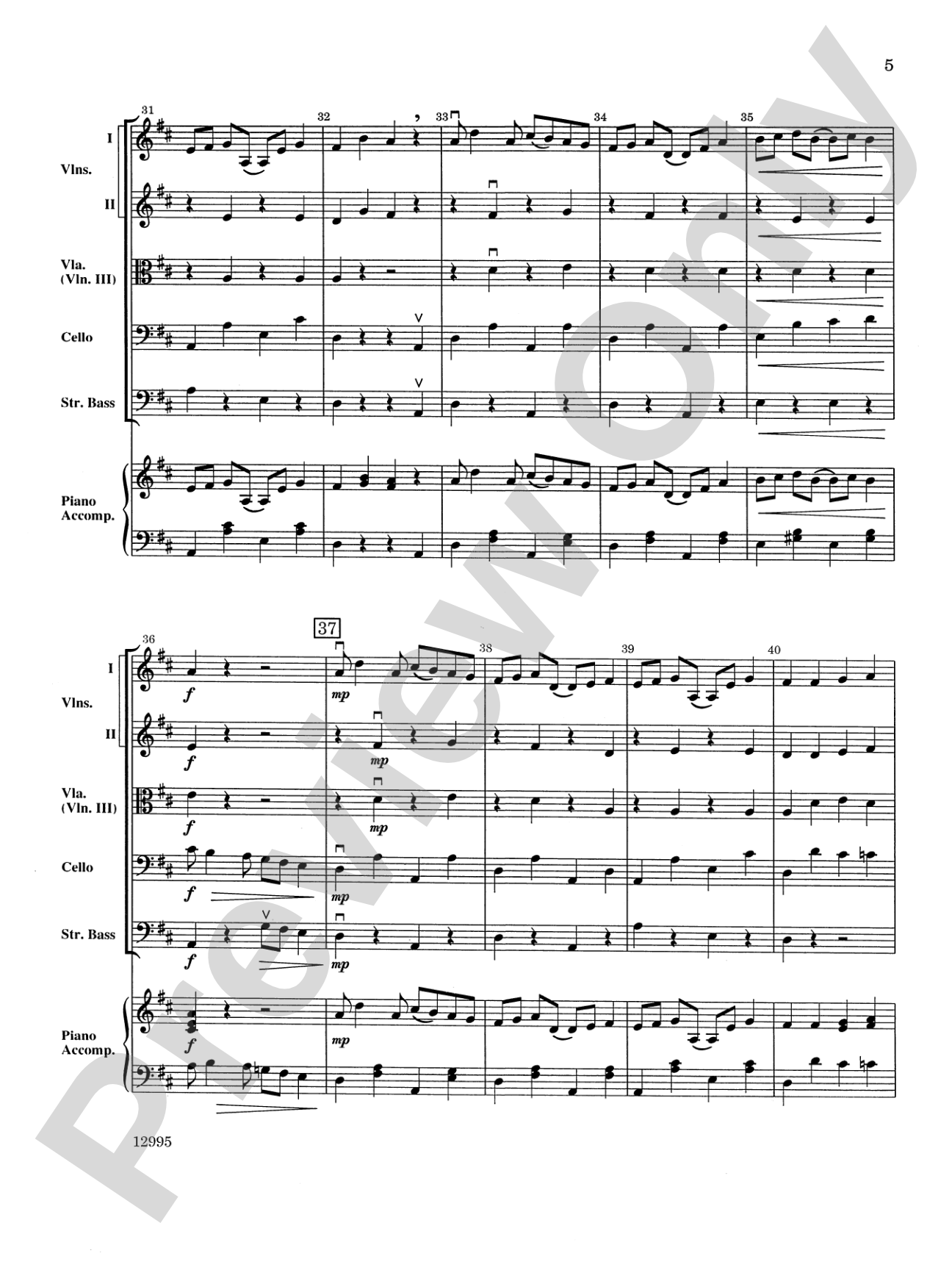 Tangerine Rag: String Orchestra Conductor Score & Parts