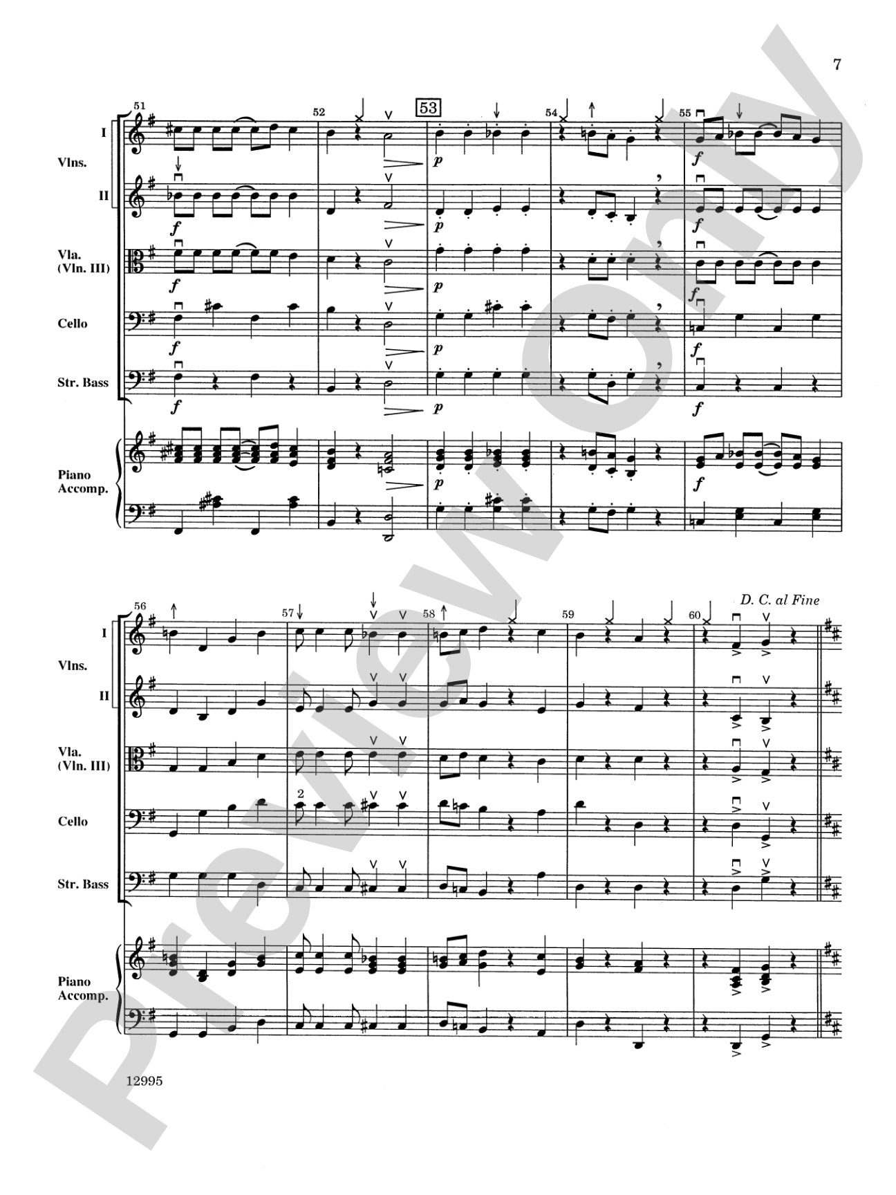 Tangerine Rag: String Orchestra Conductor Score & Parts
