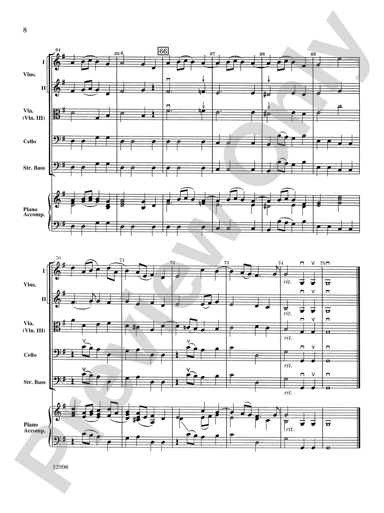 Saturday at the Symphony: String Orchestra Conductor Score & Parts
