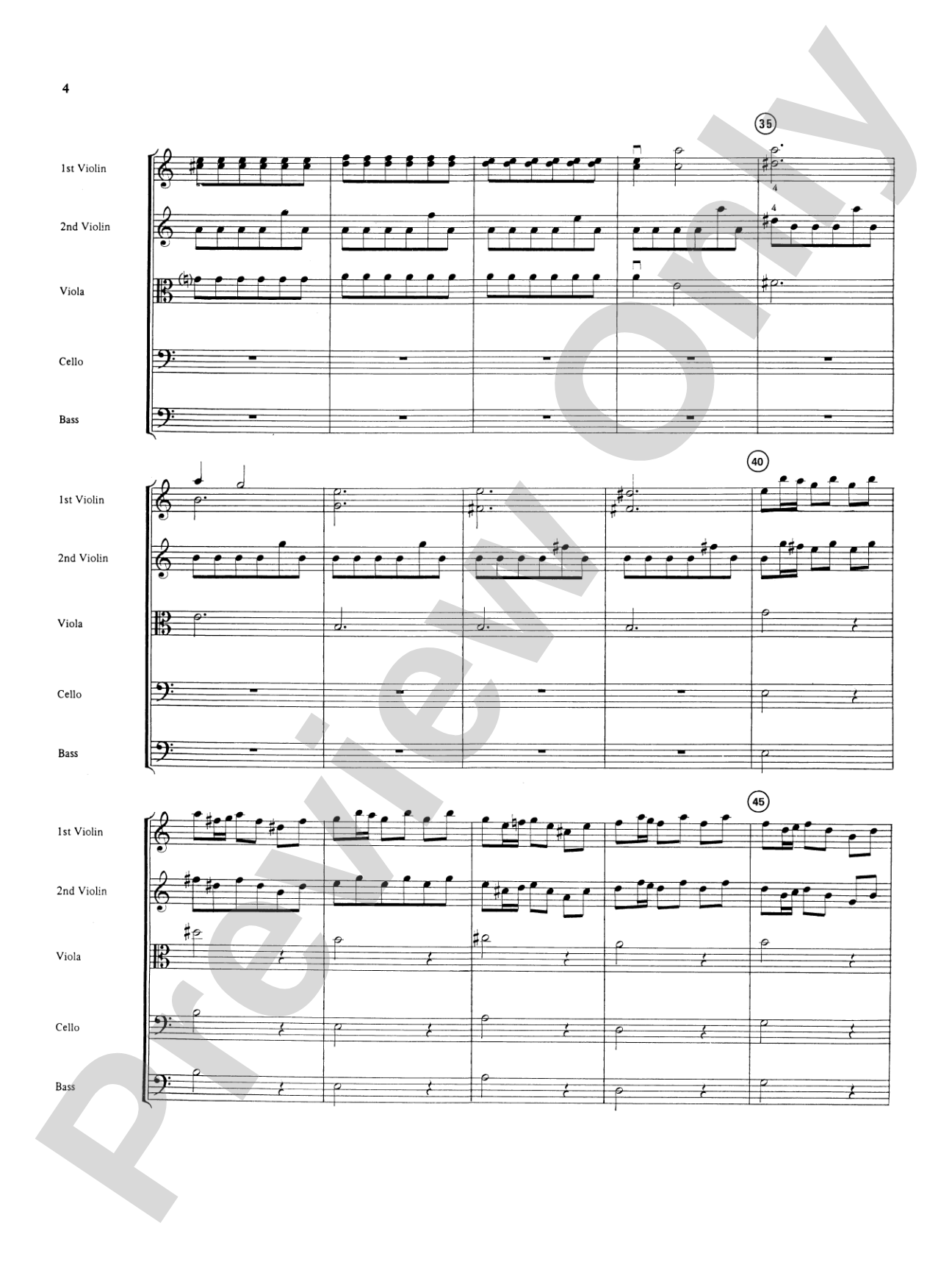 Double Concerto for String Orchestra from Concerto for Two Violins in A Minor: String Orchestra Conductor Score & Parts