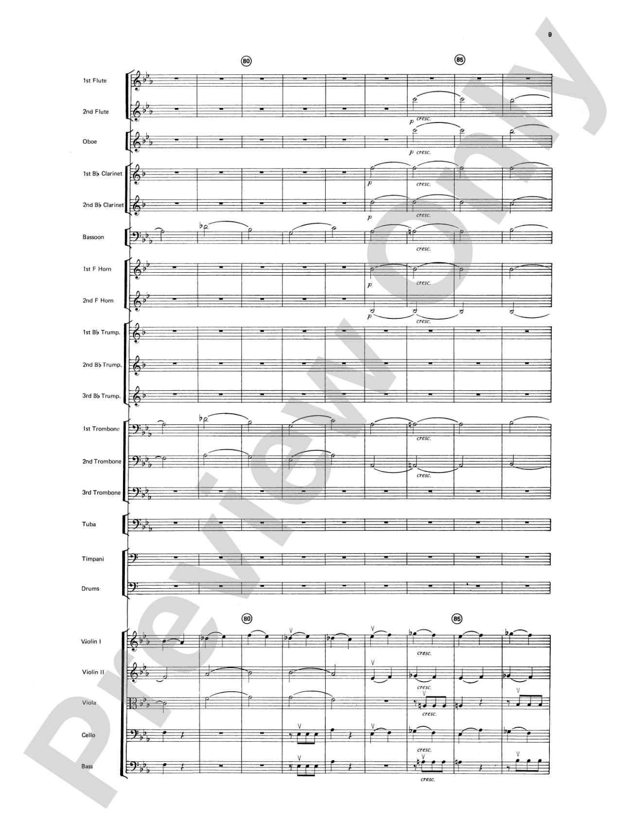 Beethoven's Symphony No. 5, 1st Movement: Full Orchestra Conductor Score & Parts