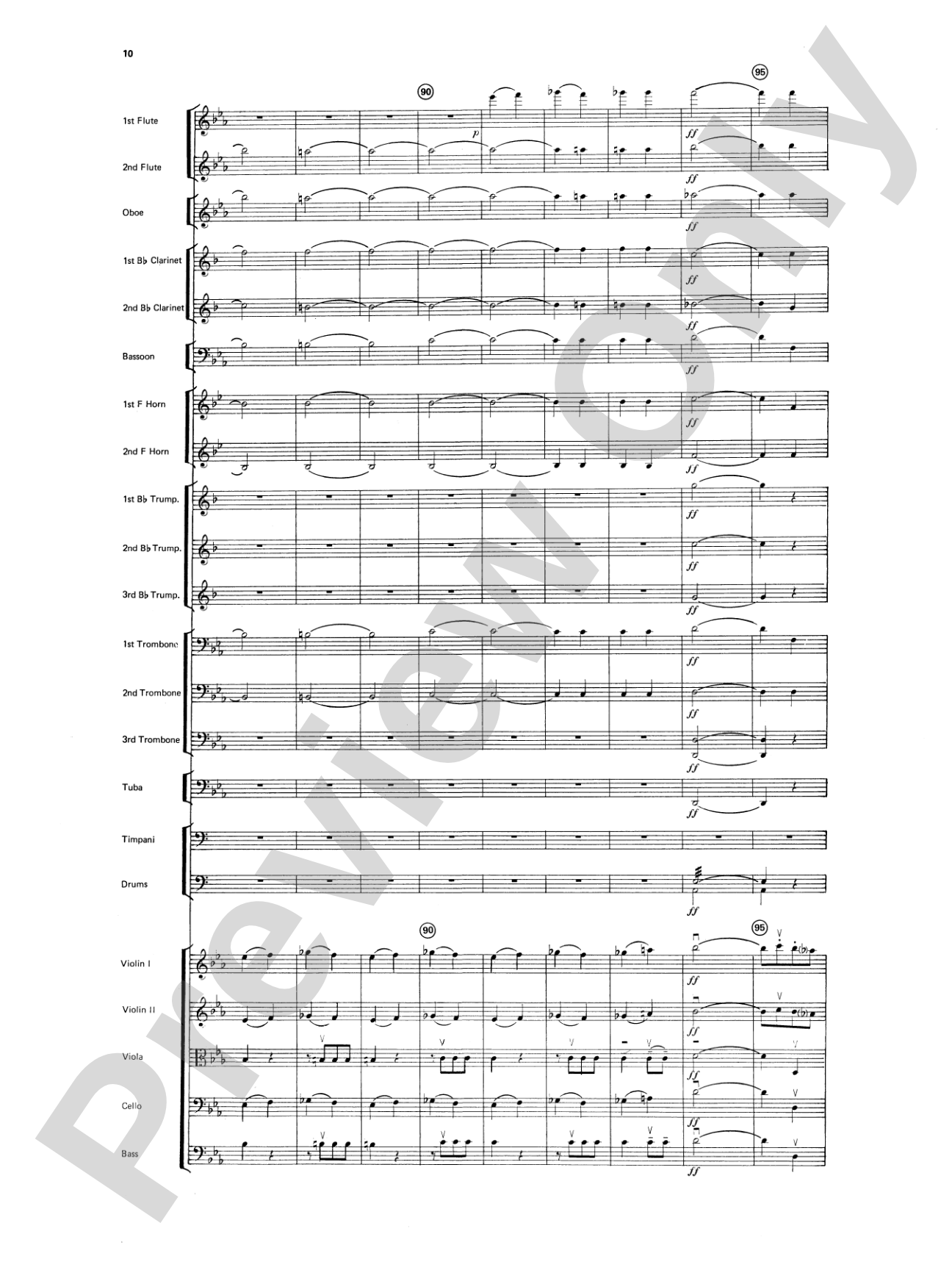 Beethoven's Symphony No. 5, 1st Movement: Full Orchestra Conductor Score & Parts