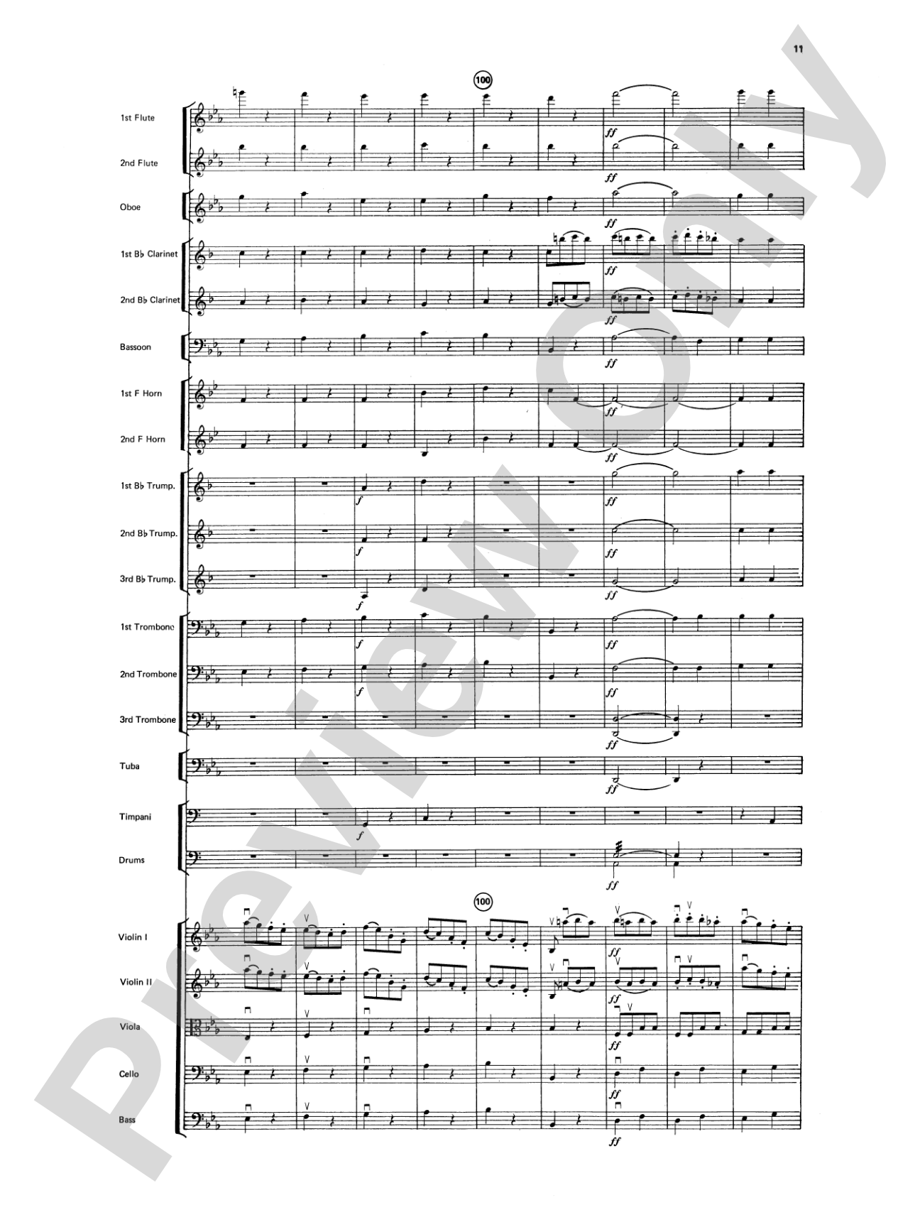 Beethoven's Symphony No. 5, 1st Movement: Full Orchestra Conductor Score & Parts