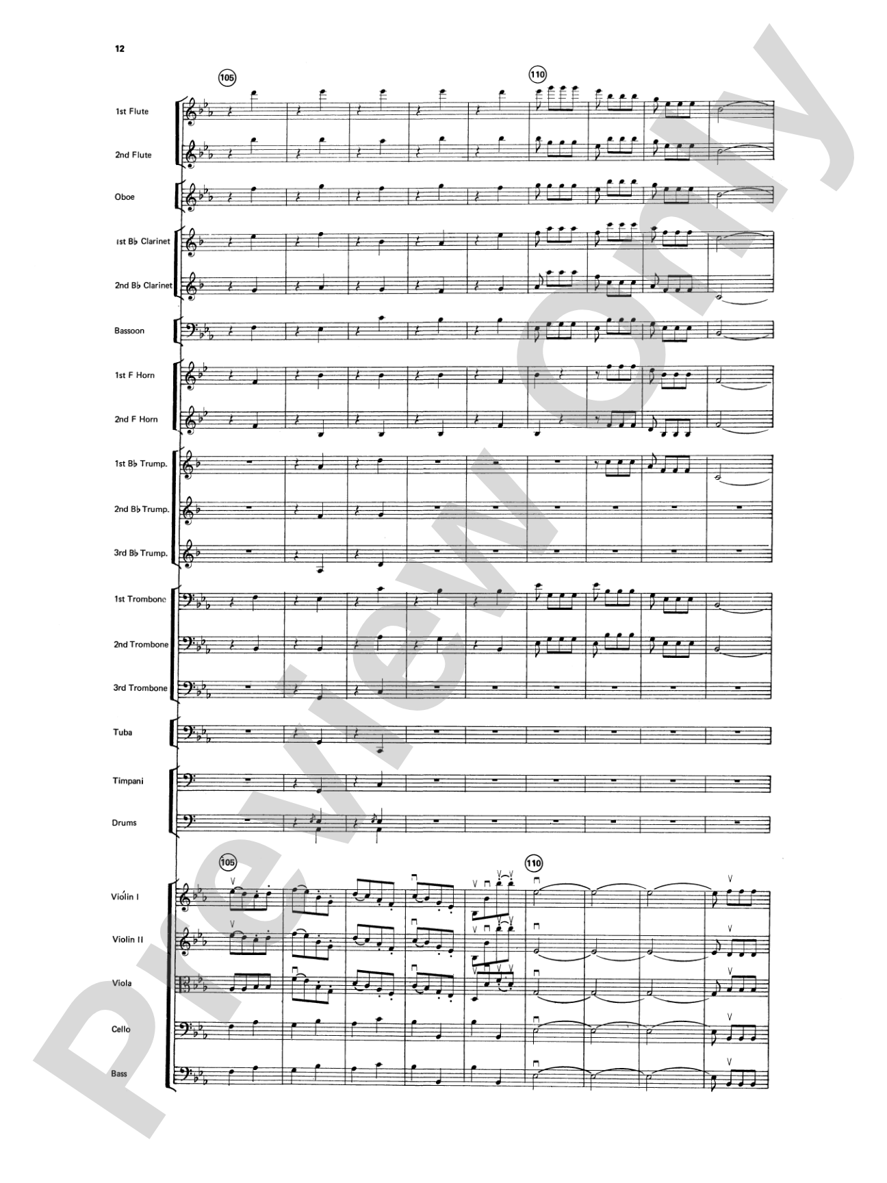 Beethoven's Symphony No. 5, 1st Movement: Full Orchestra Conductor Score & Parts