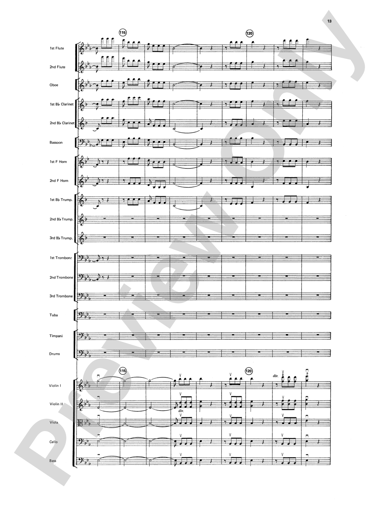 Beethoven's Symphony No. 5, 1st Movement: Full Orchestra Conductor Score & Parts