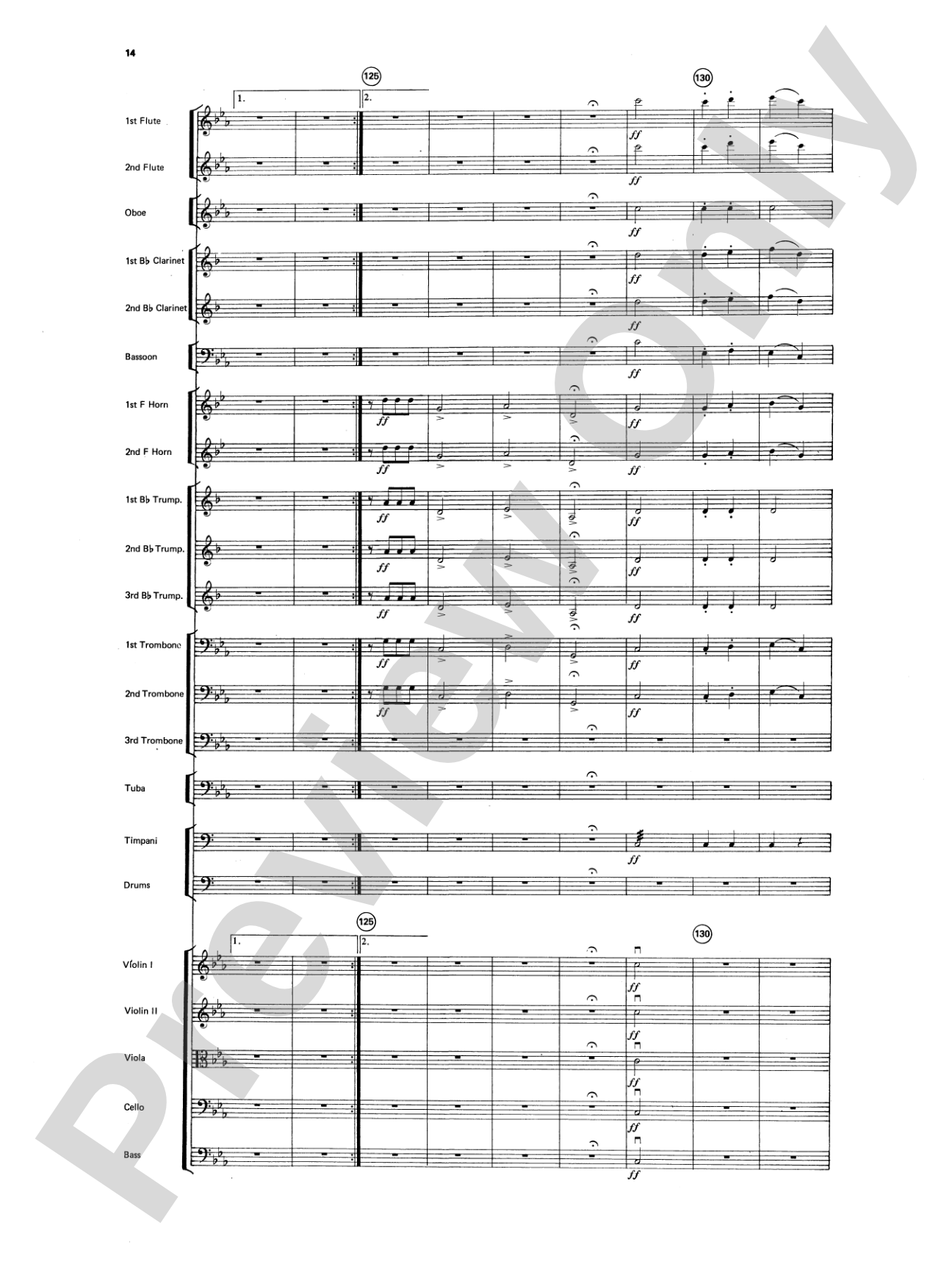 Beethoven's Symphony No. 5, 1st Movement: Full Orchestra Conductor Score & Parts