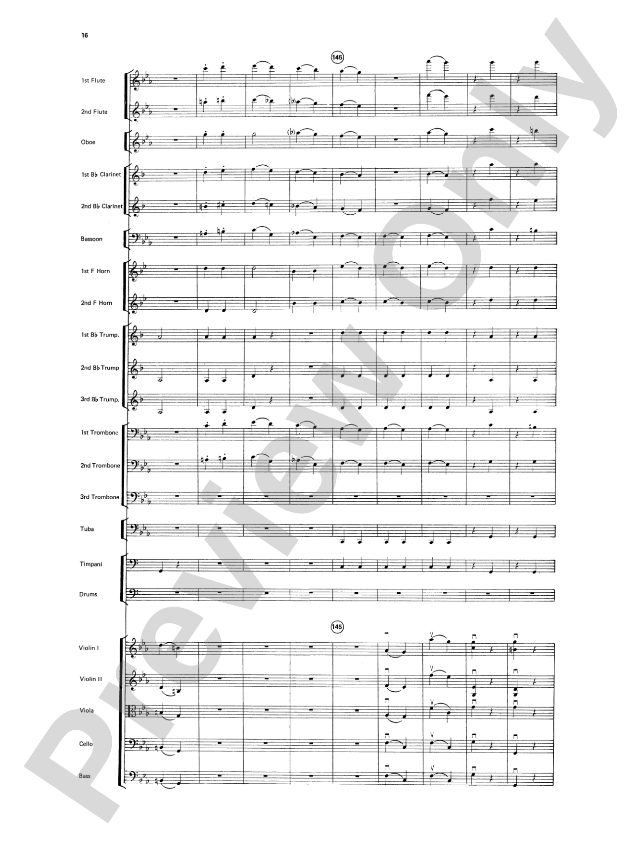 Beethoven's Symphony No. 5, 1st Movement: Full Orchestra Conductor Score & Parts