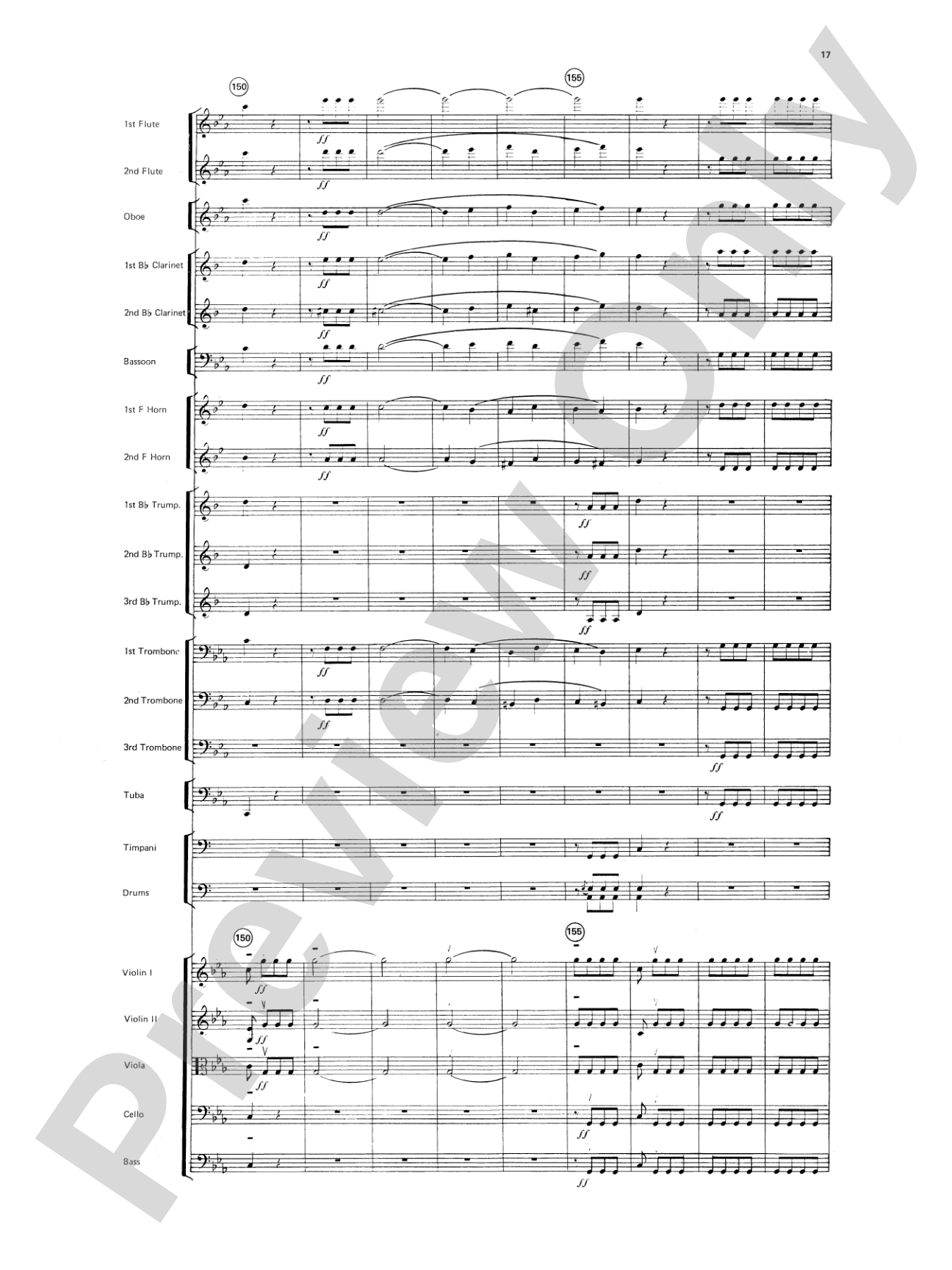 Beethoven's Symphony No. 5, 1st Movement: Full Orchestra Conductor Score & Parts