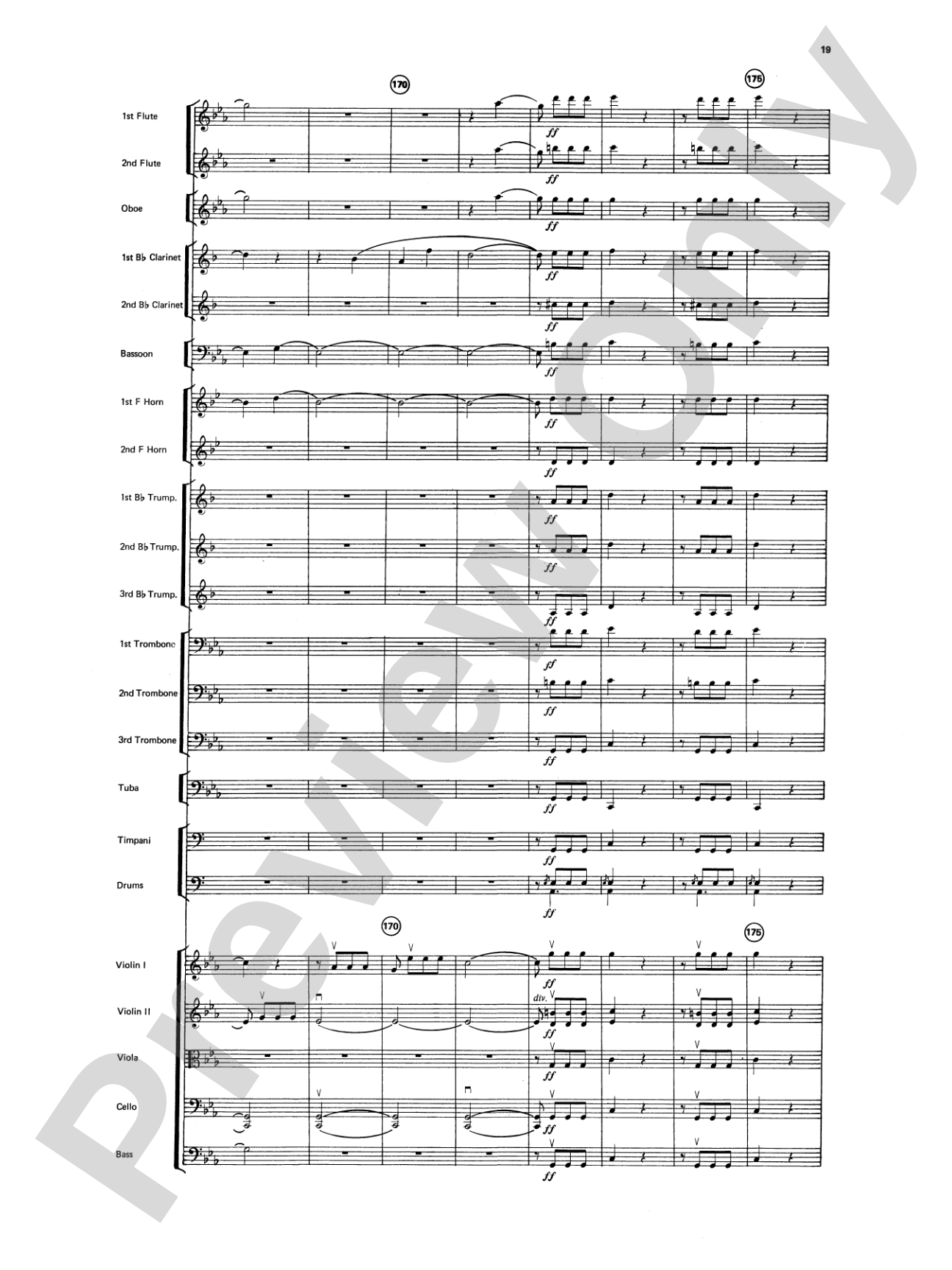 Beethoven's Symphony No. 5, 1st Movement: Full Orchestra Conductor Score & Parts