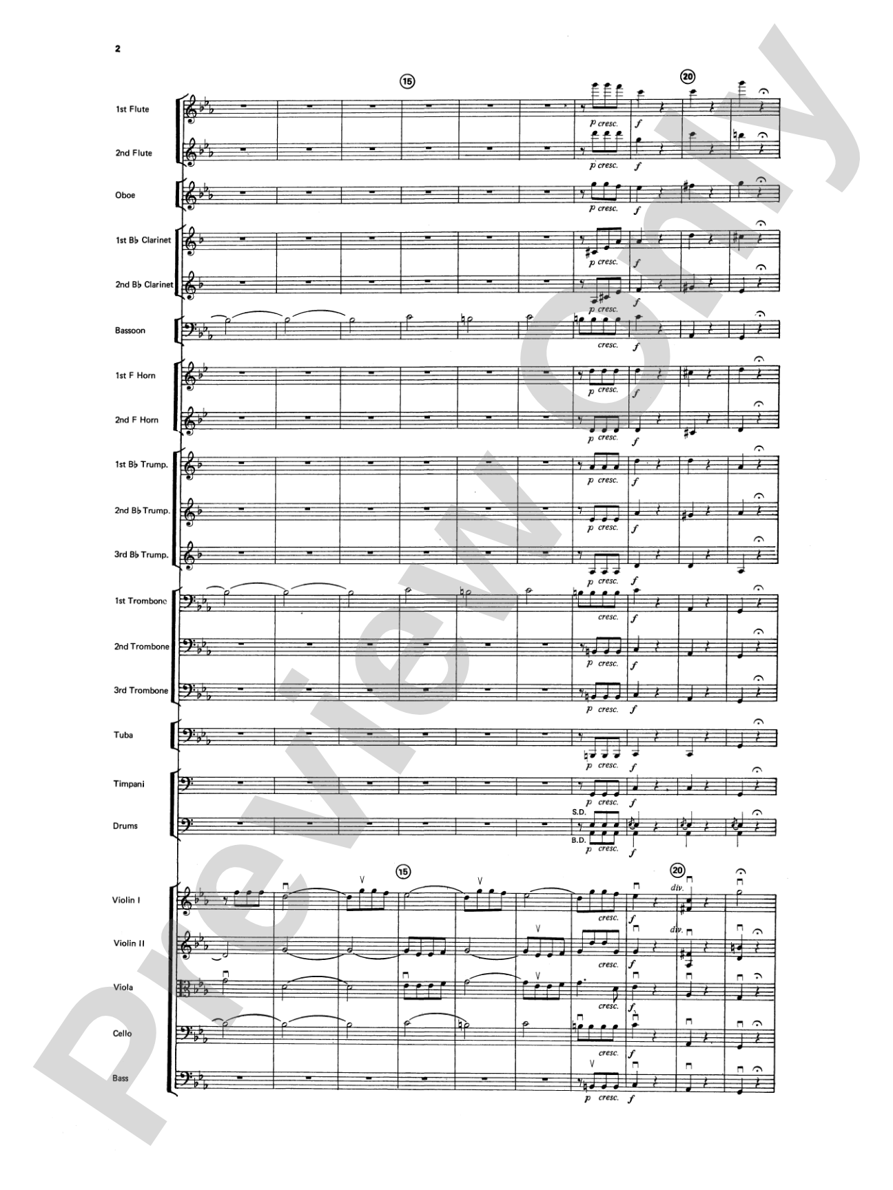 Beethoven's Symphony No. 5, 1st Movement: Full Orchestra Conductor Score & Parts