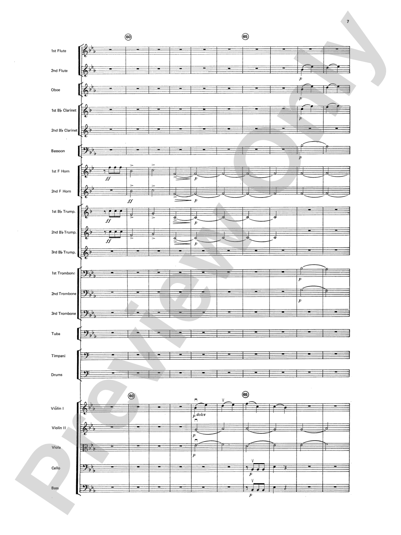 Beethoven's Symphony No. 5, 1st Movement: Full Orchestra Conductor Score & Parts
