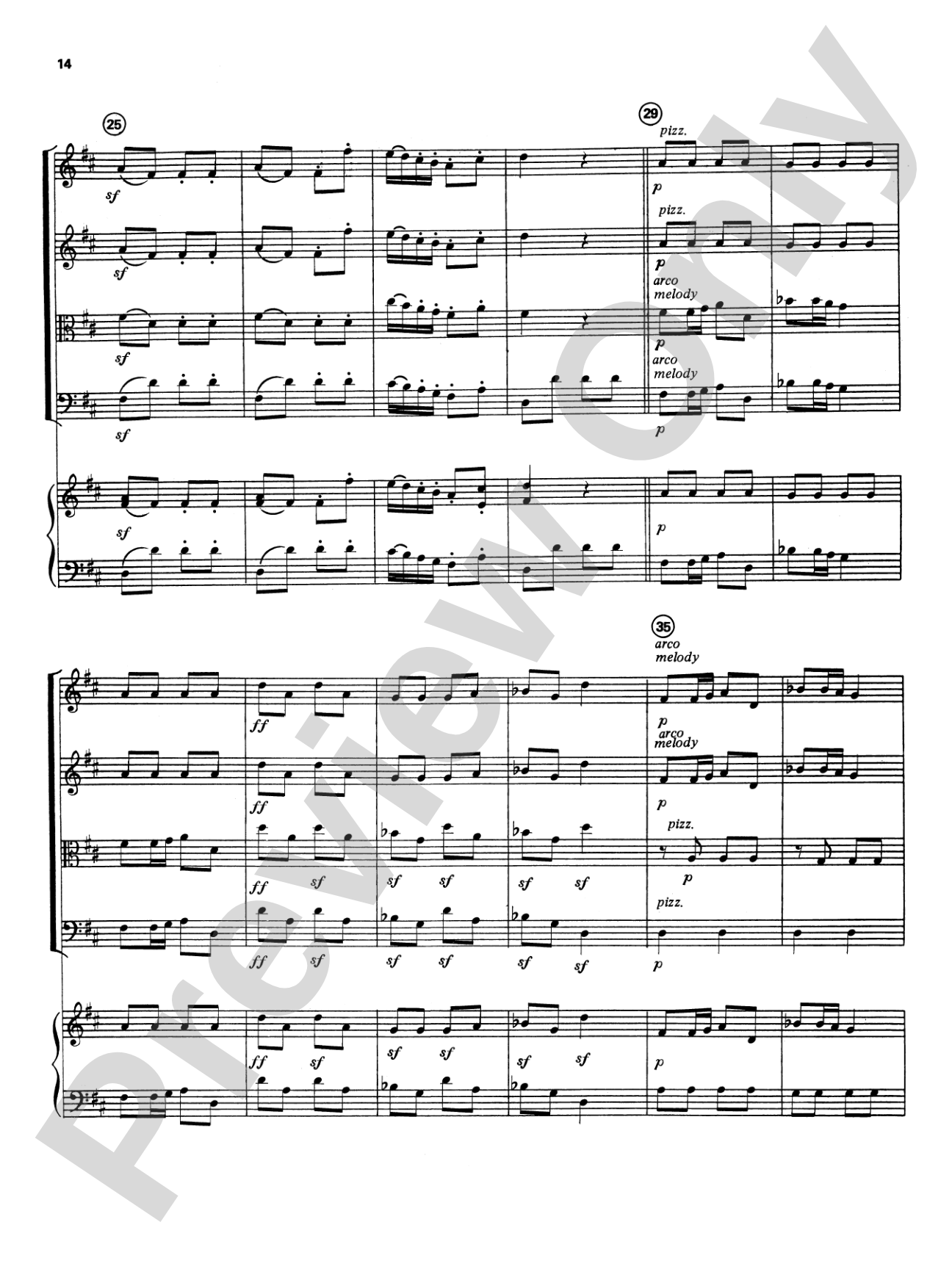 Highland/Etling String Quartet Series: Set 4: String Quartet Score & Parts