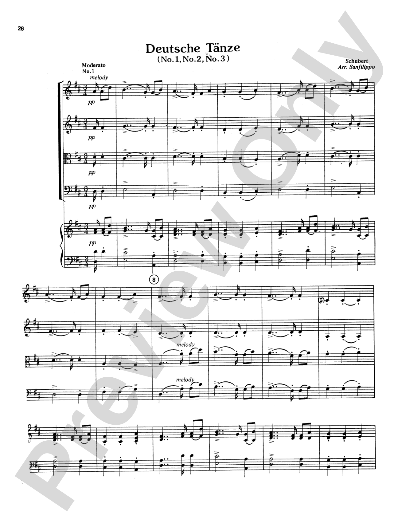 Highland/Etling String Quartet Series: Set 4: String Quartet Score & Parts