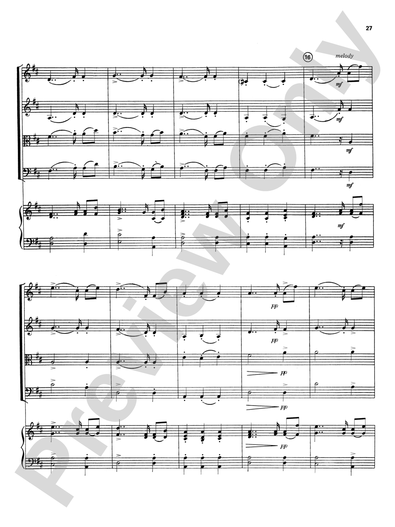 Highland/Etling String Quartet Series: Set 4: String Quartet Score & Parts