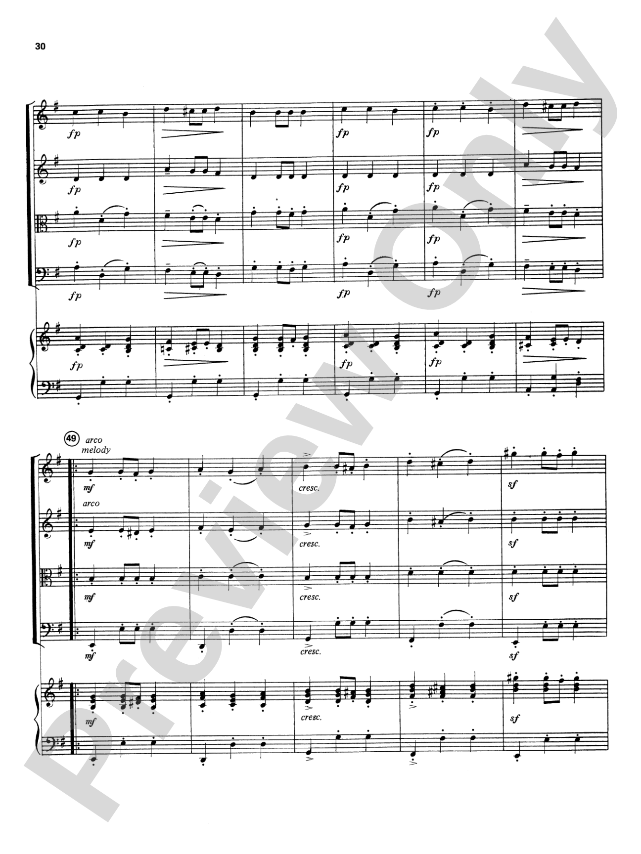 Highland/Etling String Quartet Series: Set 4: String Quartet Score & Parts