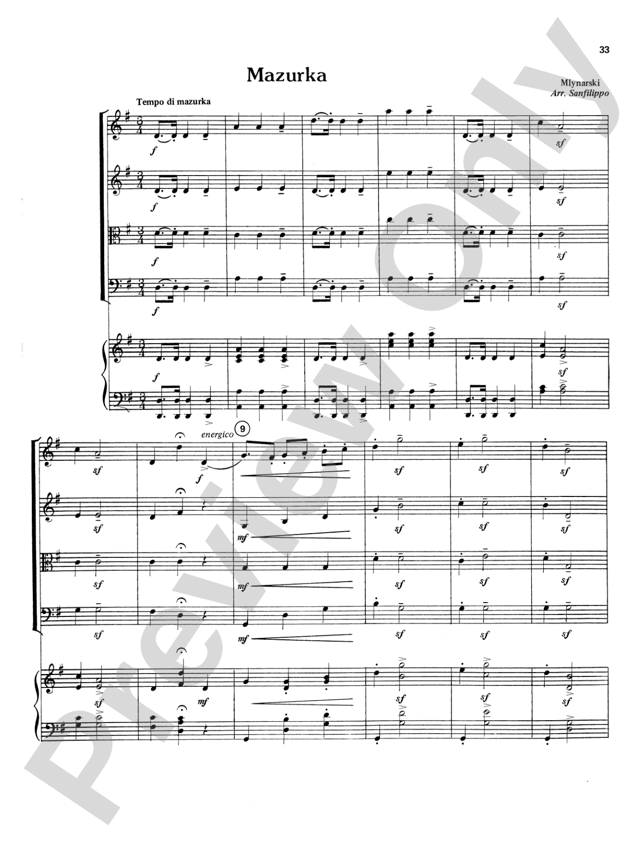 Highland/Etling String Quartet Series: Set 4: String Quartet Score & Parts