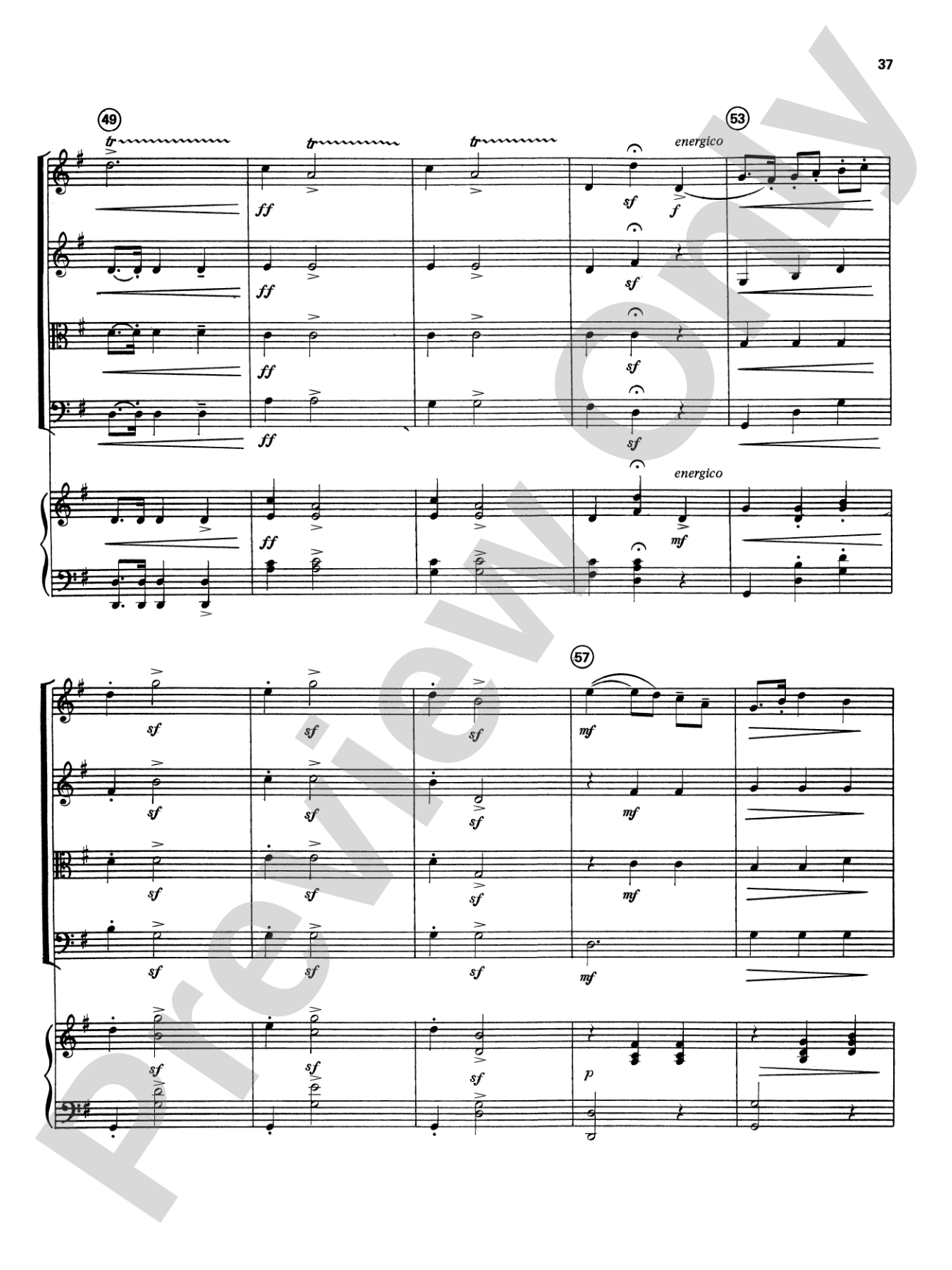 Highland/Etling String Quartet Series: Set 4: String Quartet Score & Parts