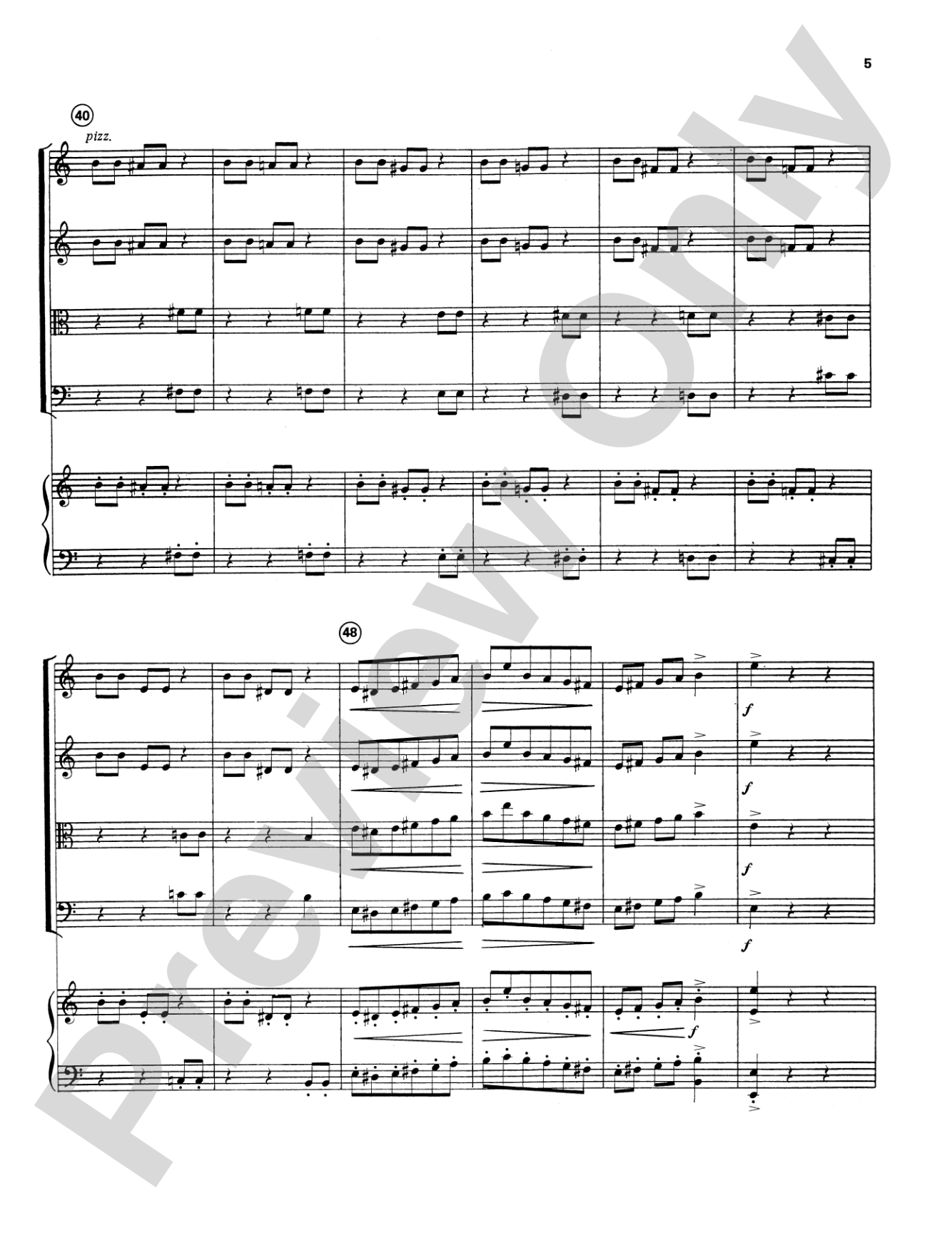 Highland/Etling String Quartet Series: Set 4: String Quartet Score & Parts
