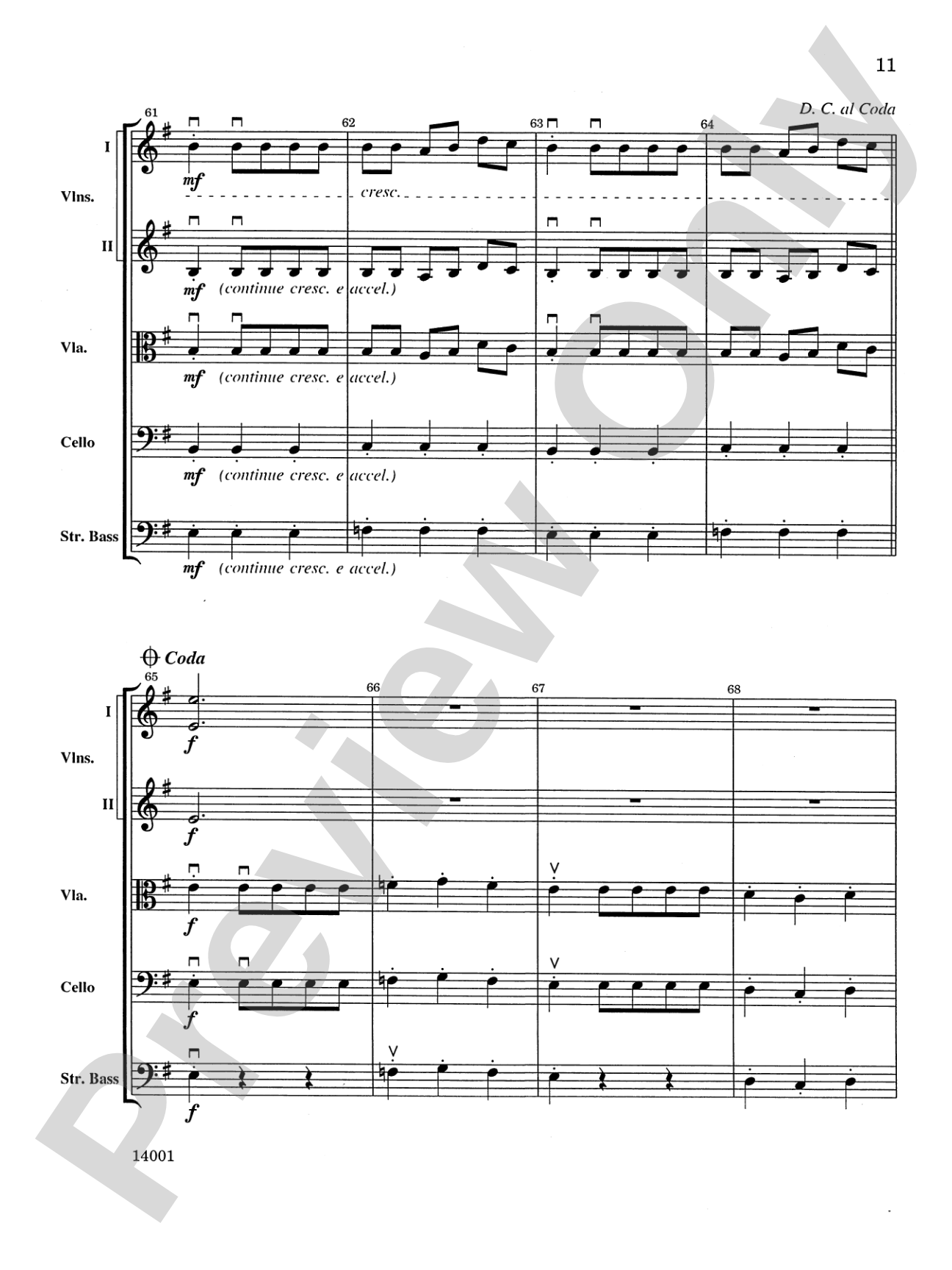 El Toro: String Orchestra Conductor Score & Parts