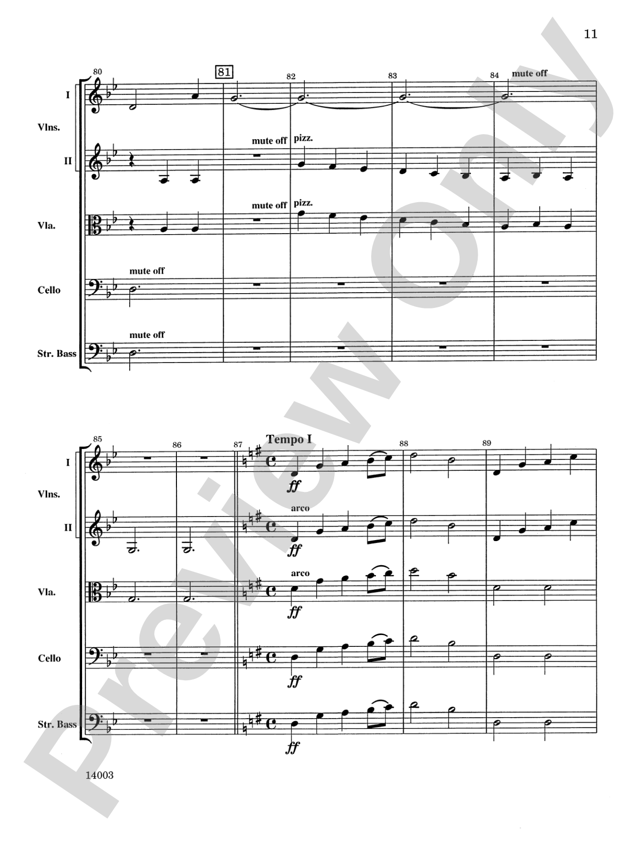 The Gypsy Rover: String Orchestra Conductor Score & Parts