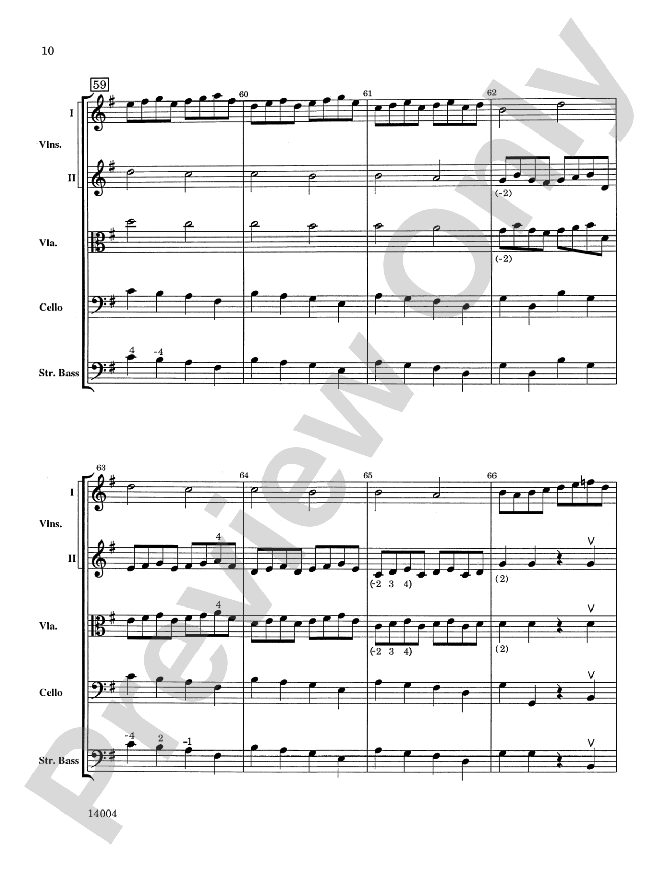 Symphony No. 4, 1st Movement: String Orchestra Conductor Score & Parts