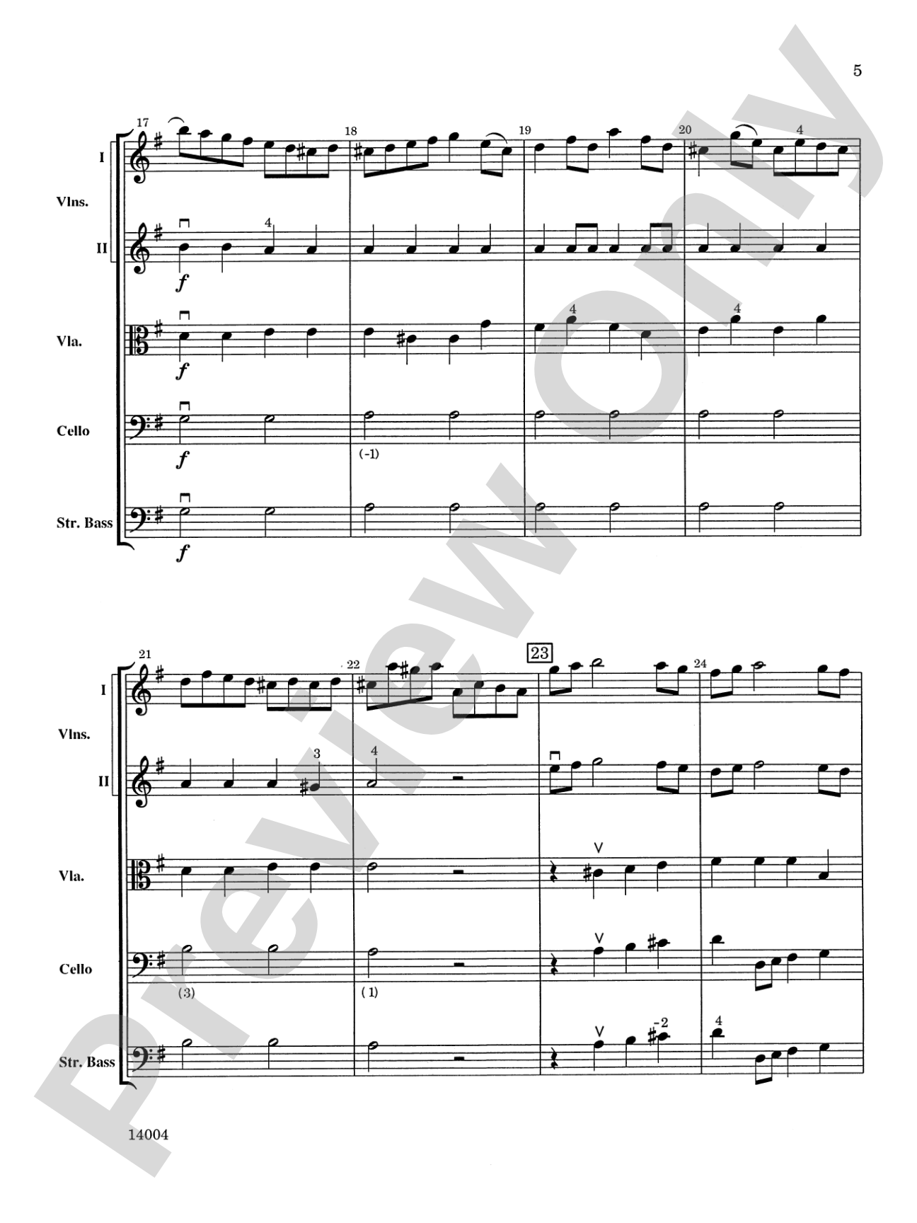 Symphony No. 4, 1st Movement: String Orchestra Conductor Score & Parts