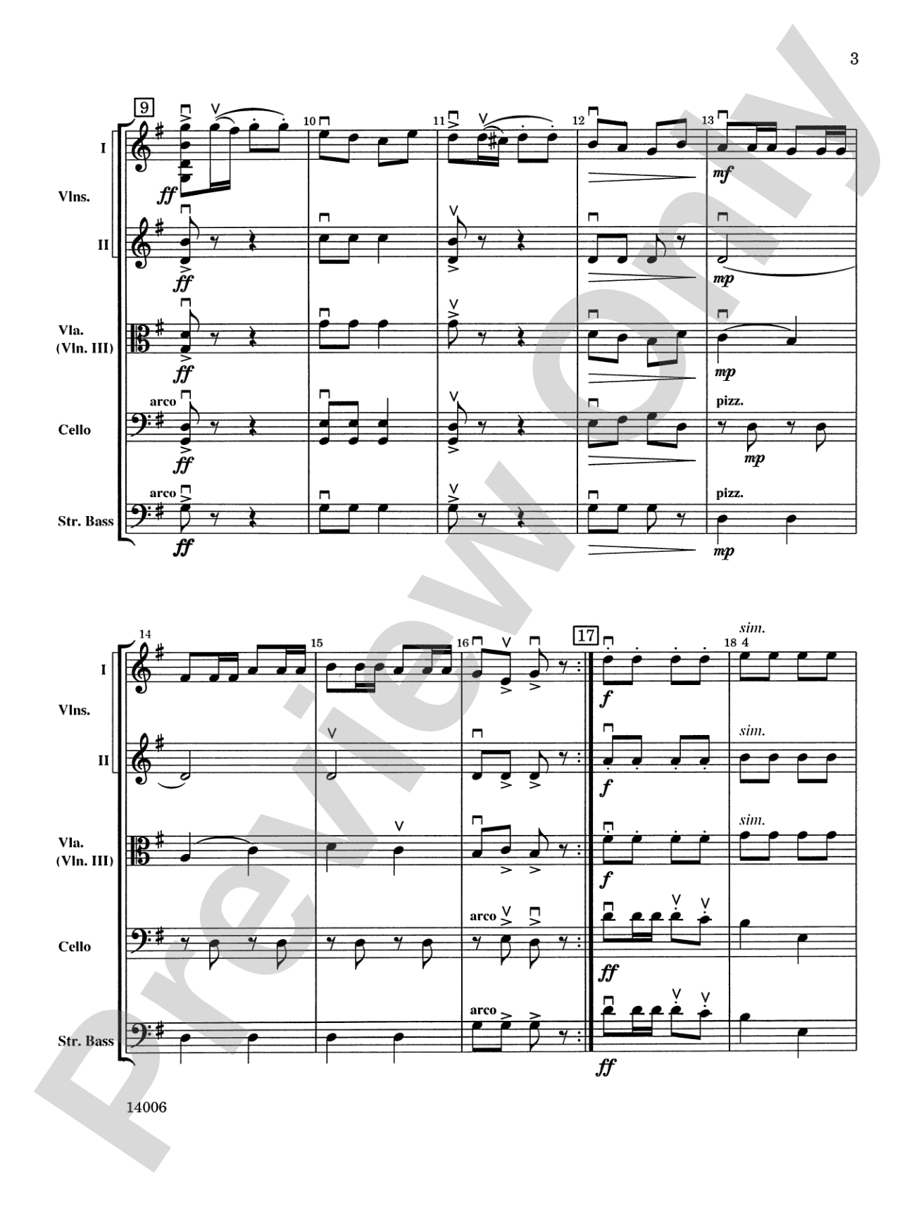 Trepak: String Orchestra Conductor Score & Parts