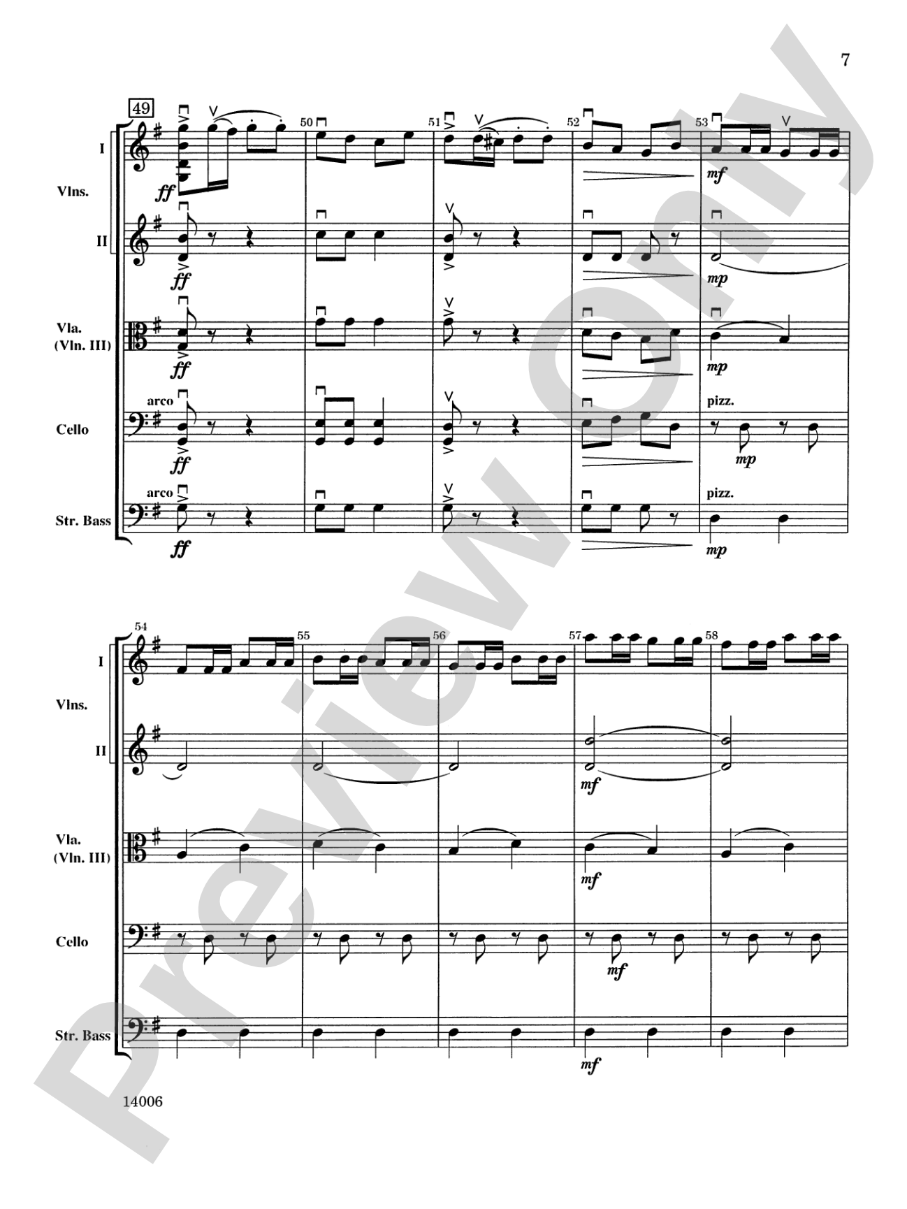 Trepak: String Orchestra Conductor Score & Parts