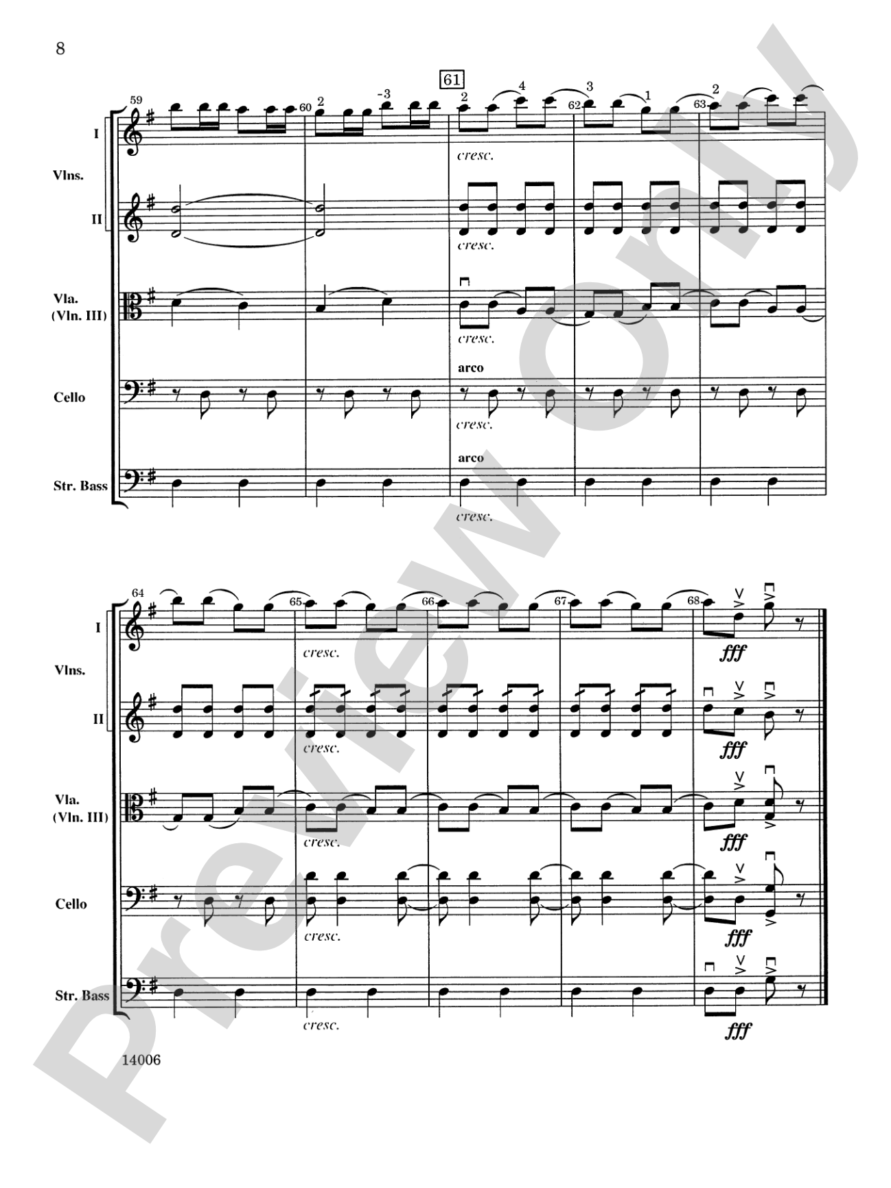 Trepak: String Orchestra Conductor Score & Parts