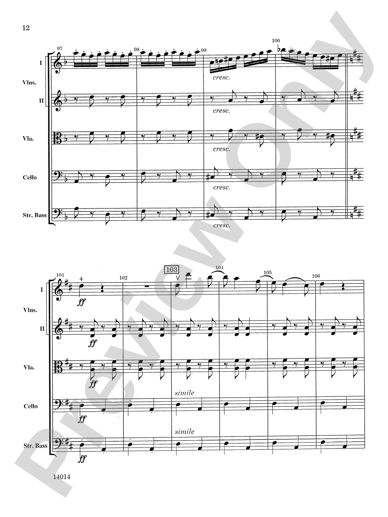 Czardas: String Orchestra Conductor Score & Parts