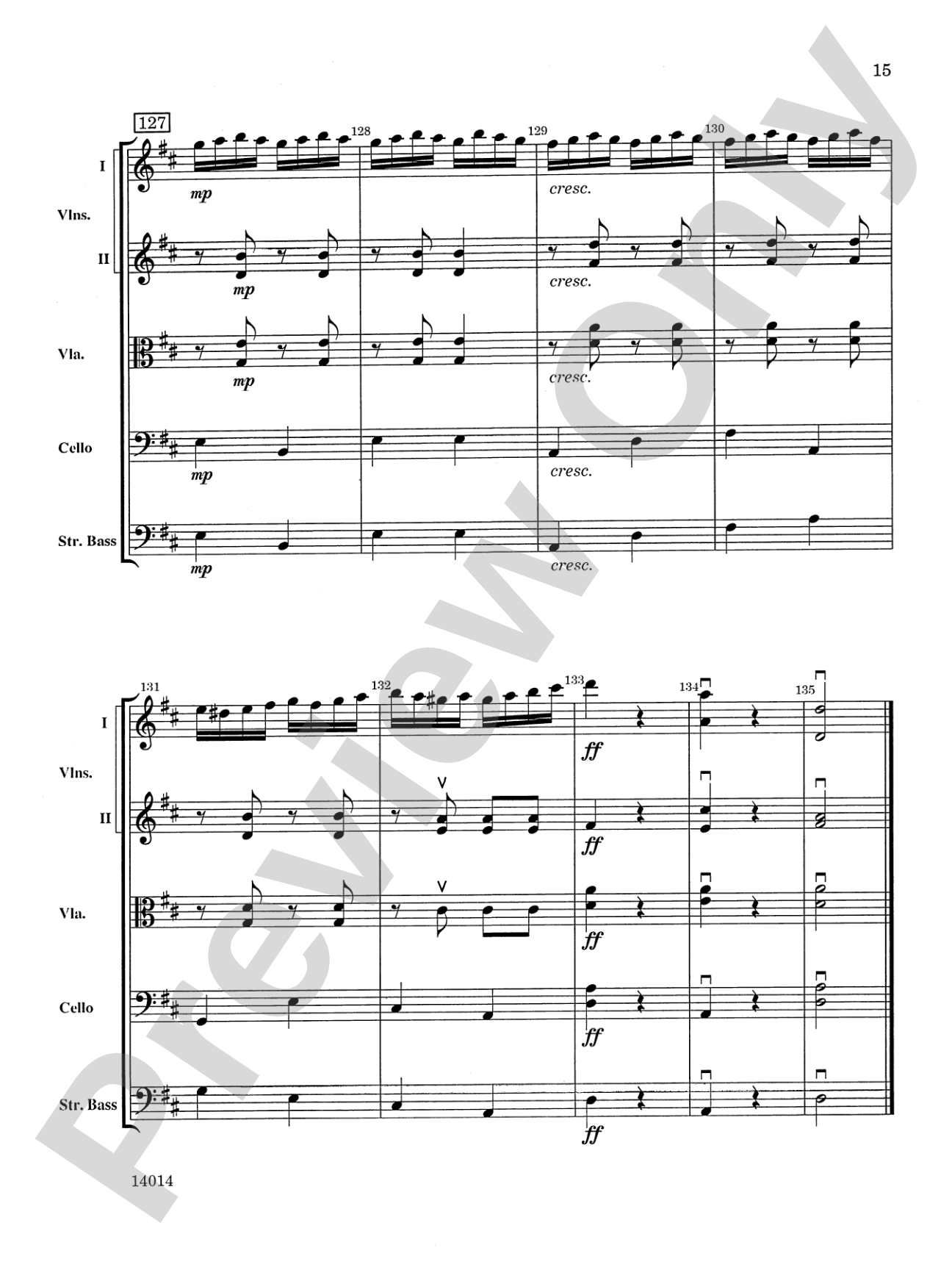 Czardas: String Orchestra Conductor Score & Parts