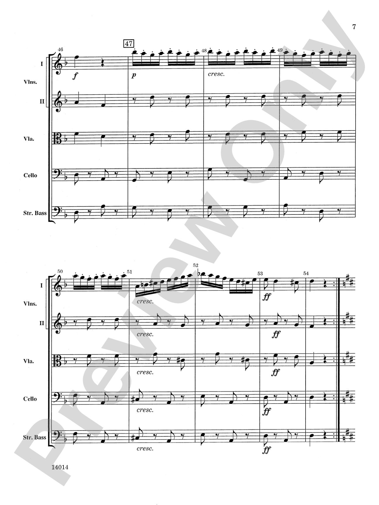 Czardas: String Orchestra Conductor Score & Parts