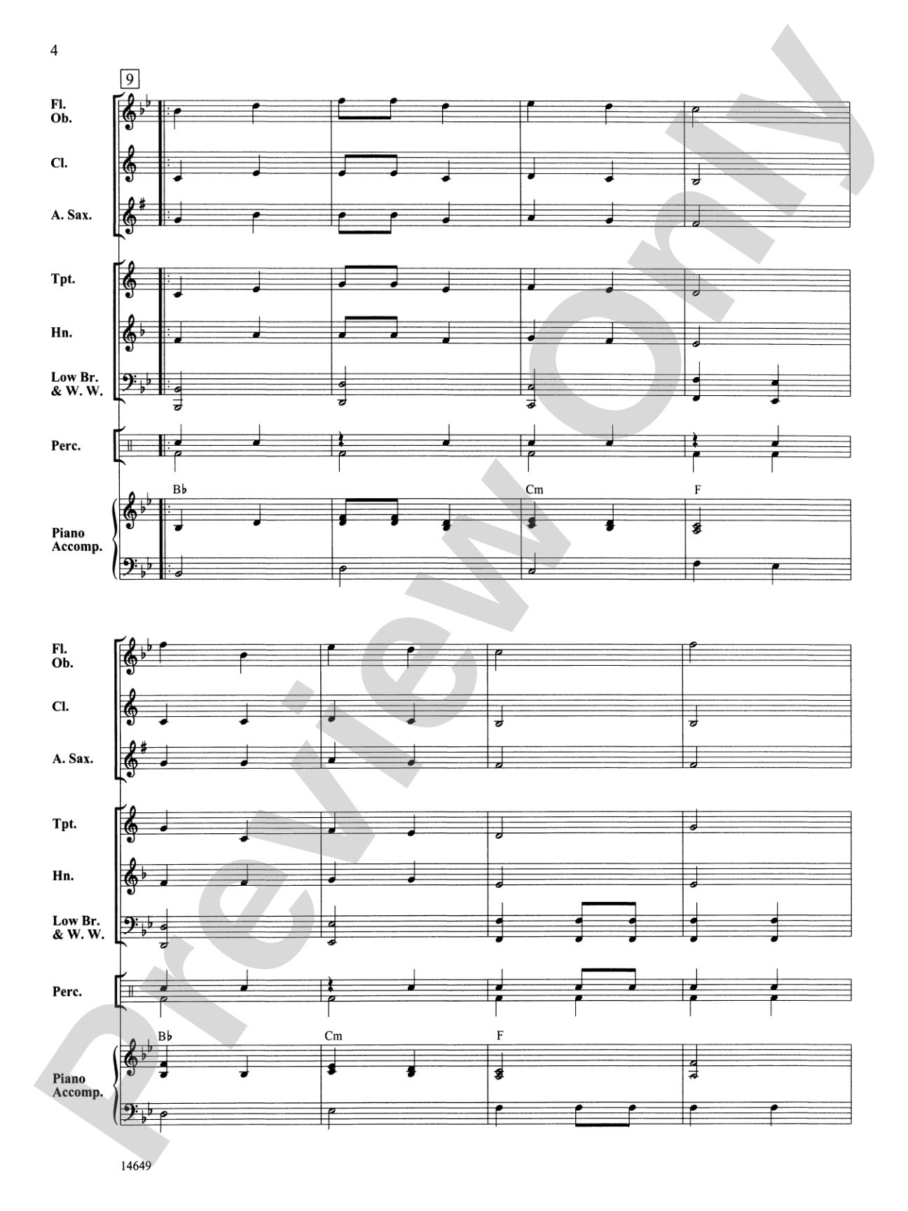 Bell Canyon March: Concert Band Conductor Score & Parts