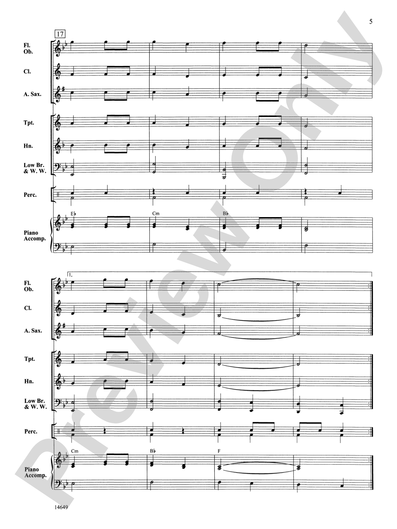 Bell Canyon March: Concert Band Conductor Score & Parts