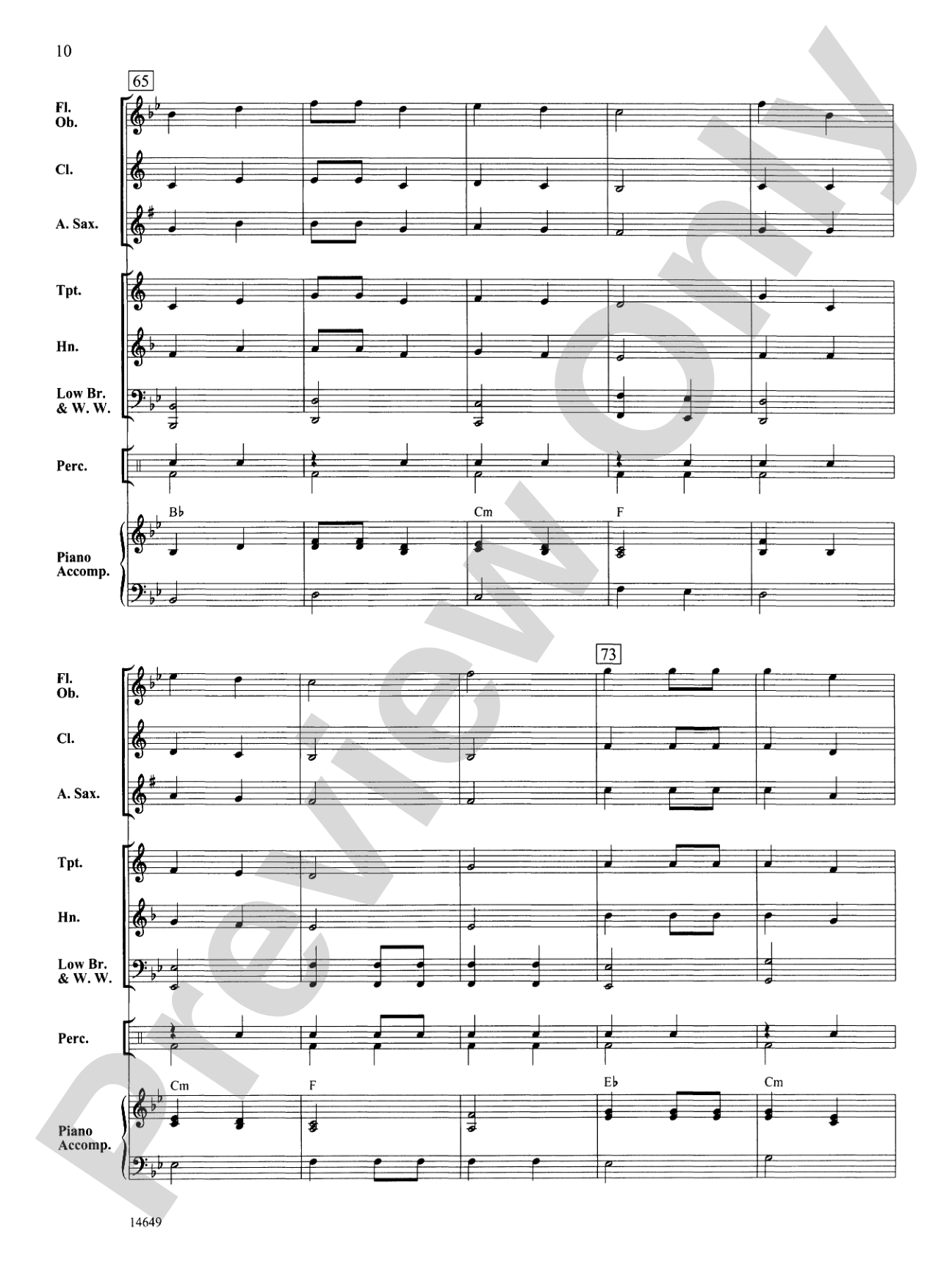 Bell Canyon March: Concert Band Conductor Score & Parts