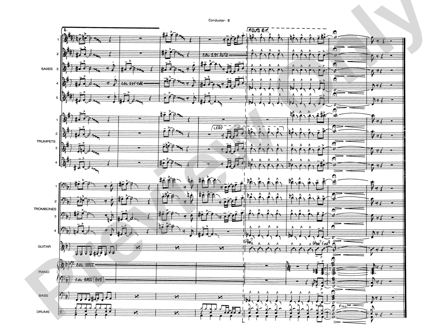 Peter Gunn: Jazz Ensemble Conductor Score & Parts