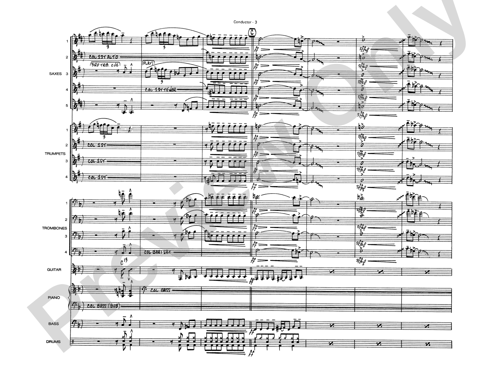 Peter Gunn: Jazz Ensemble Conductor Score & Parts