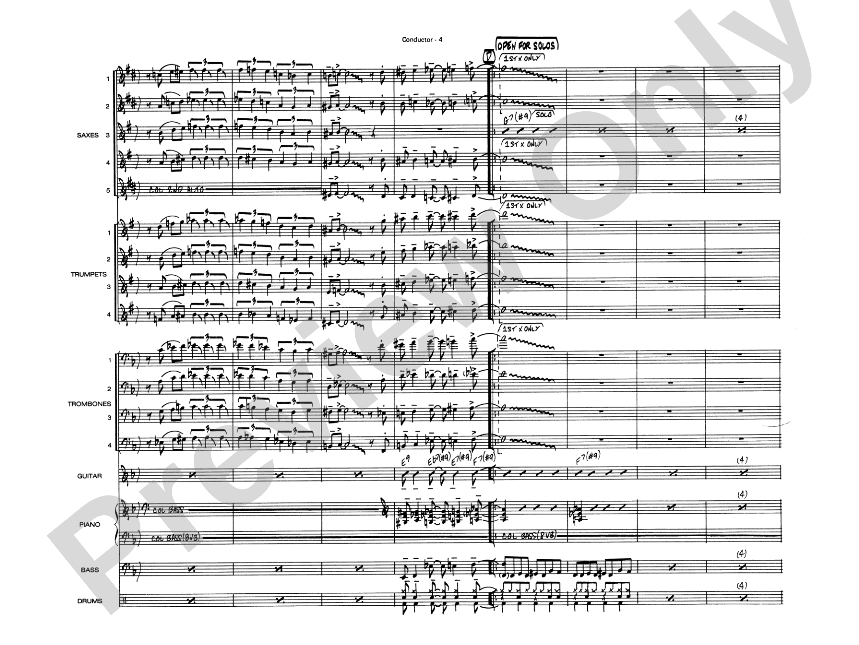 Peter Gunn: Jazz Ensemble Conductor Score & Parts
