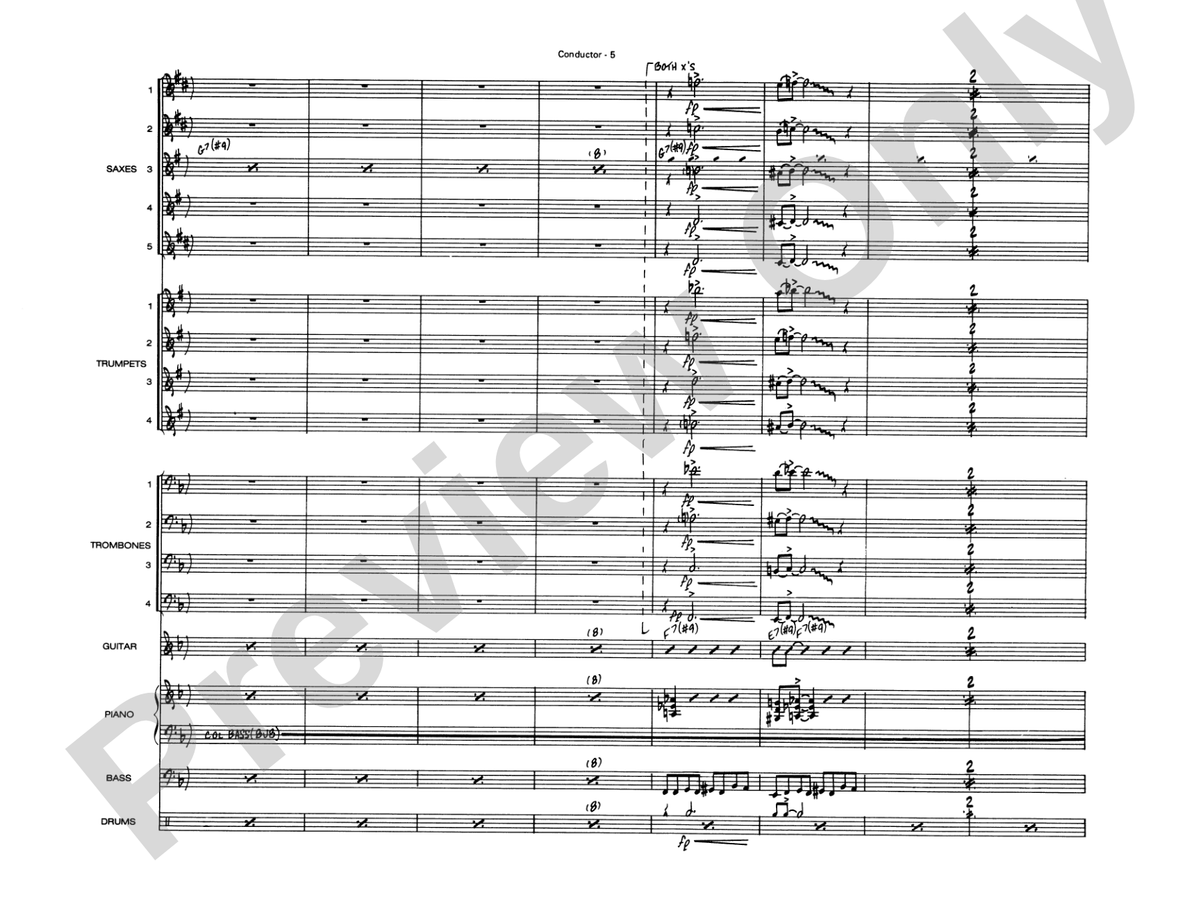 Peter Gunn: Jazz Ensemble Conductor Score & Parts