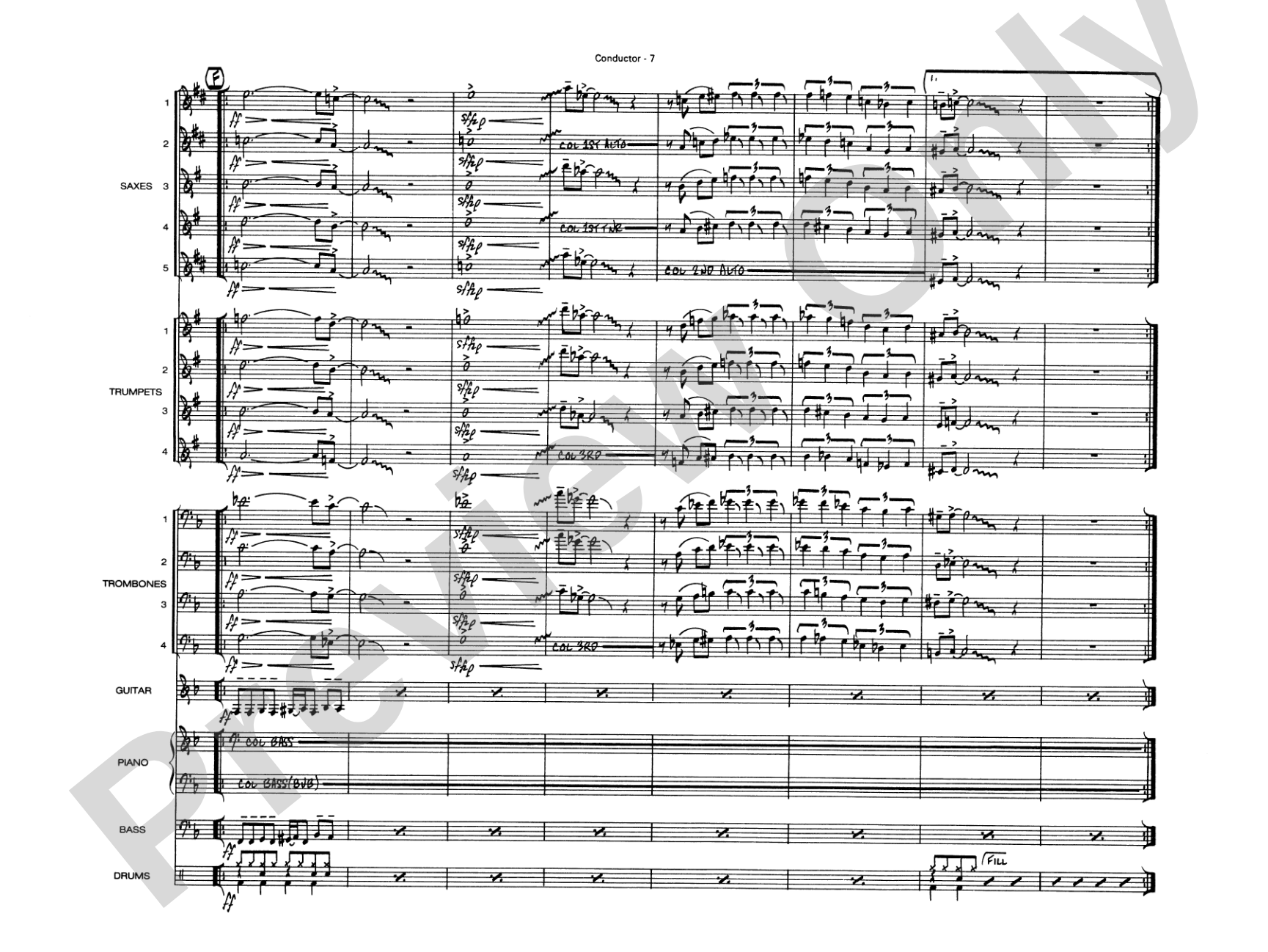 Peter Gunn: Jazz Ensemble Conductor Score & Parts